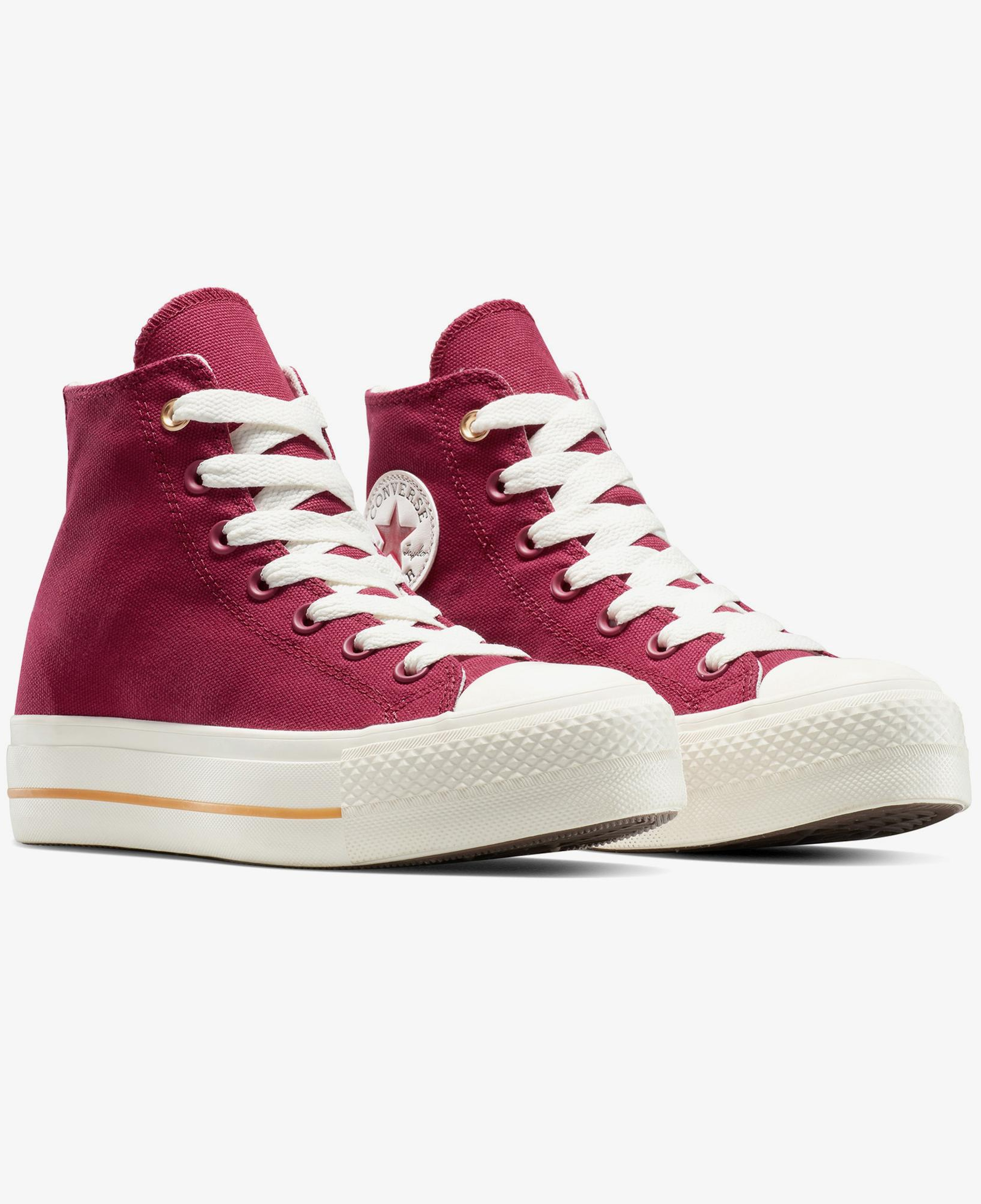 Converse Chuck Taylor All Star Lift Platform Kadın Bordo Sneaker