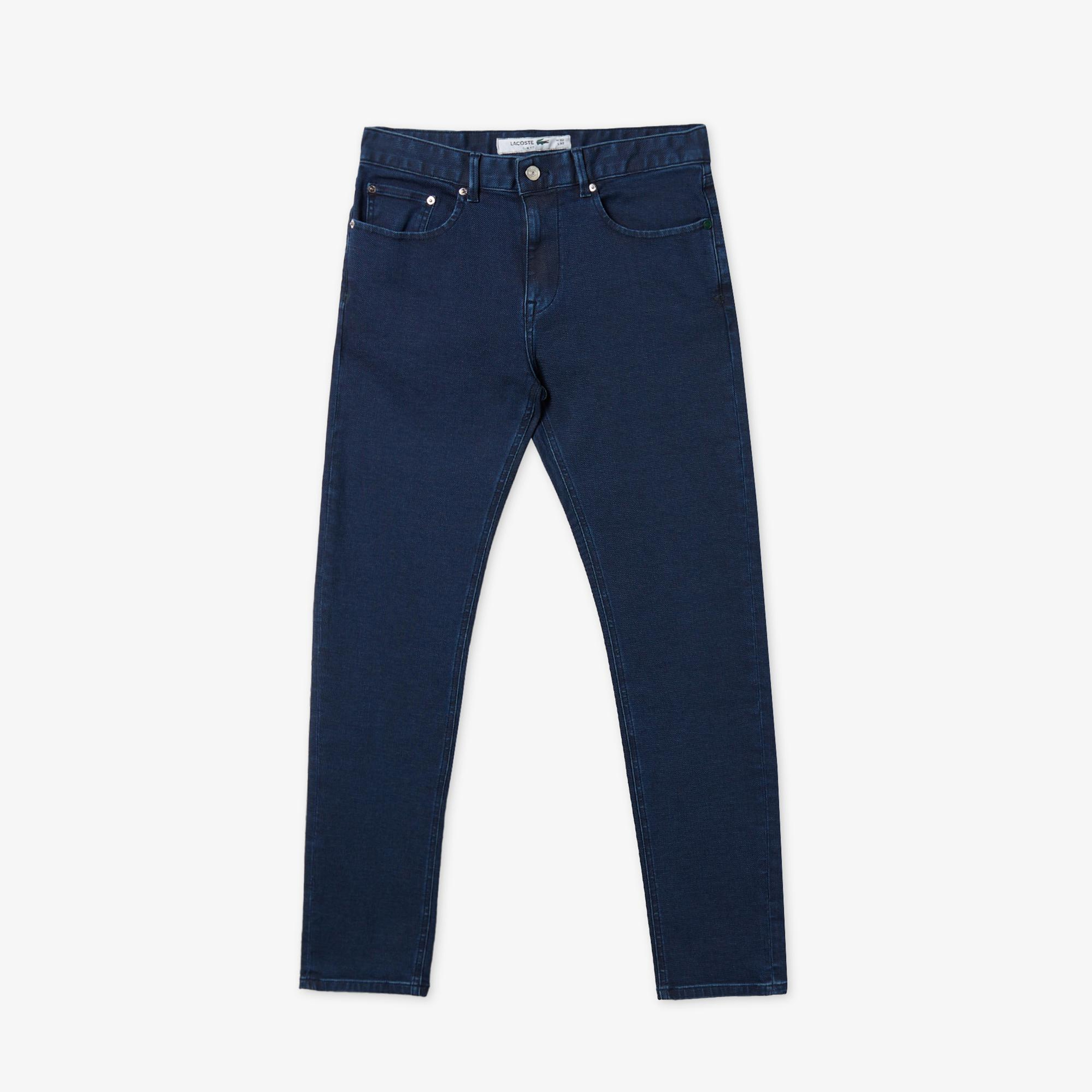 Lacoste Erkek Slim Fit Mavi Jean Pantolon