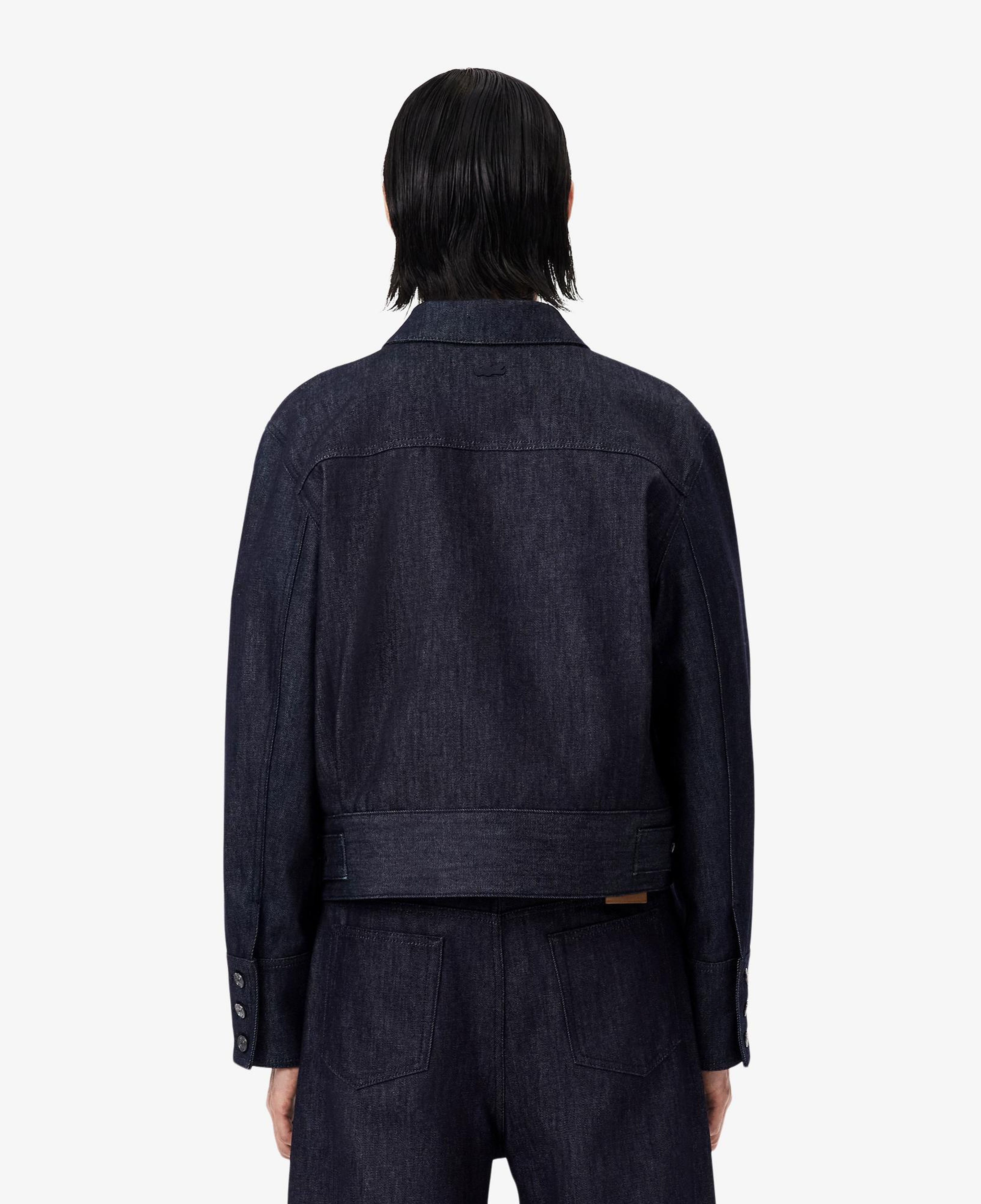 Lacoste Runway Erkek Regular Fit Gömlek Yaka Denim Lacivert Ceket