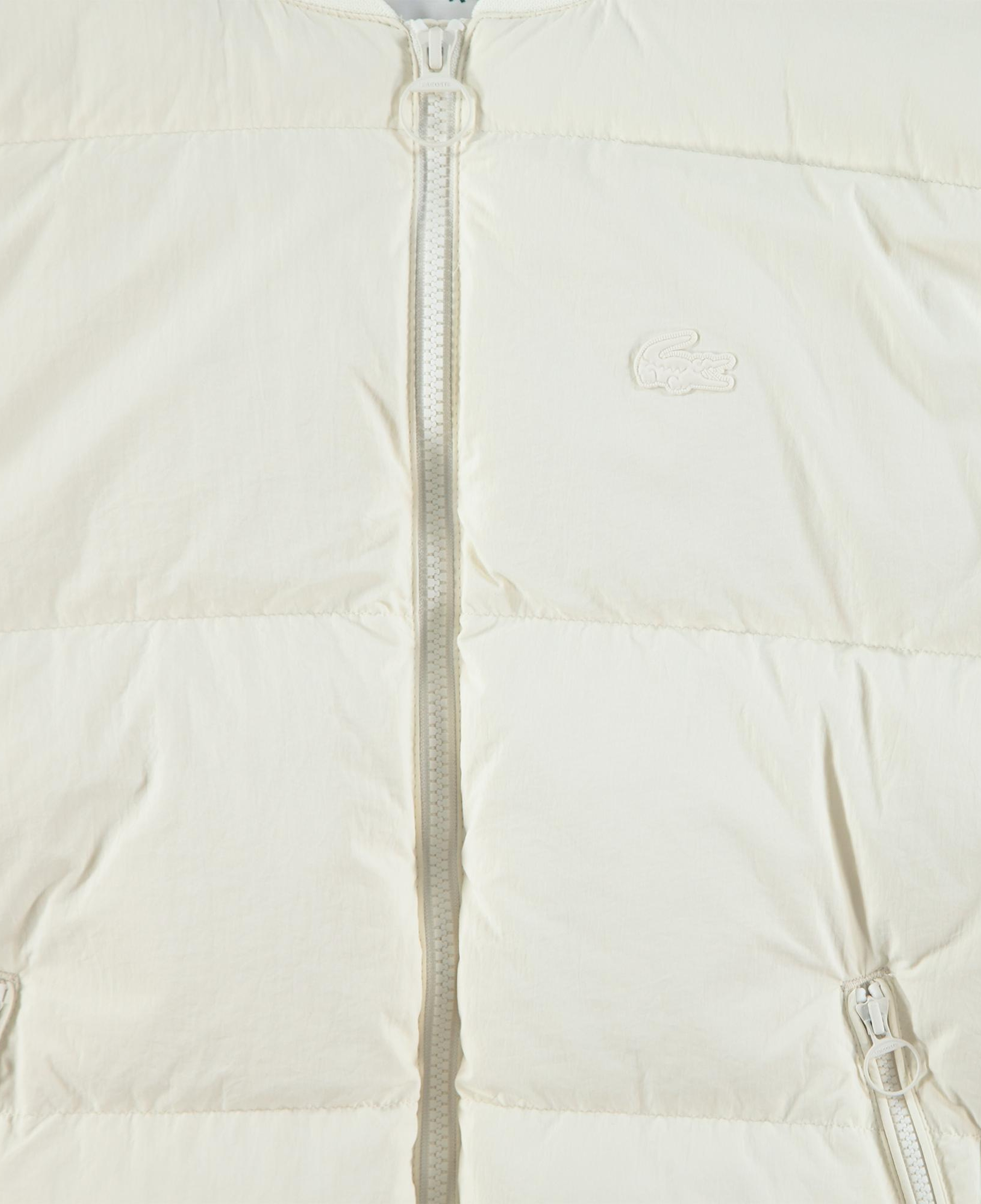 Lacoste Kadın Relaxed Fit Dik Yaka Krem Mont