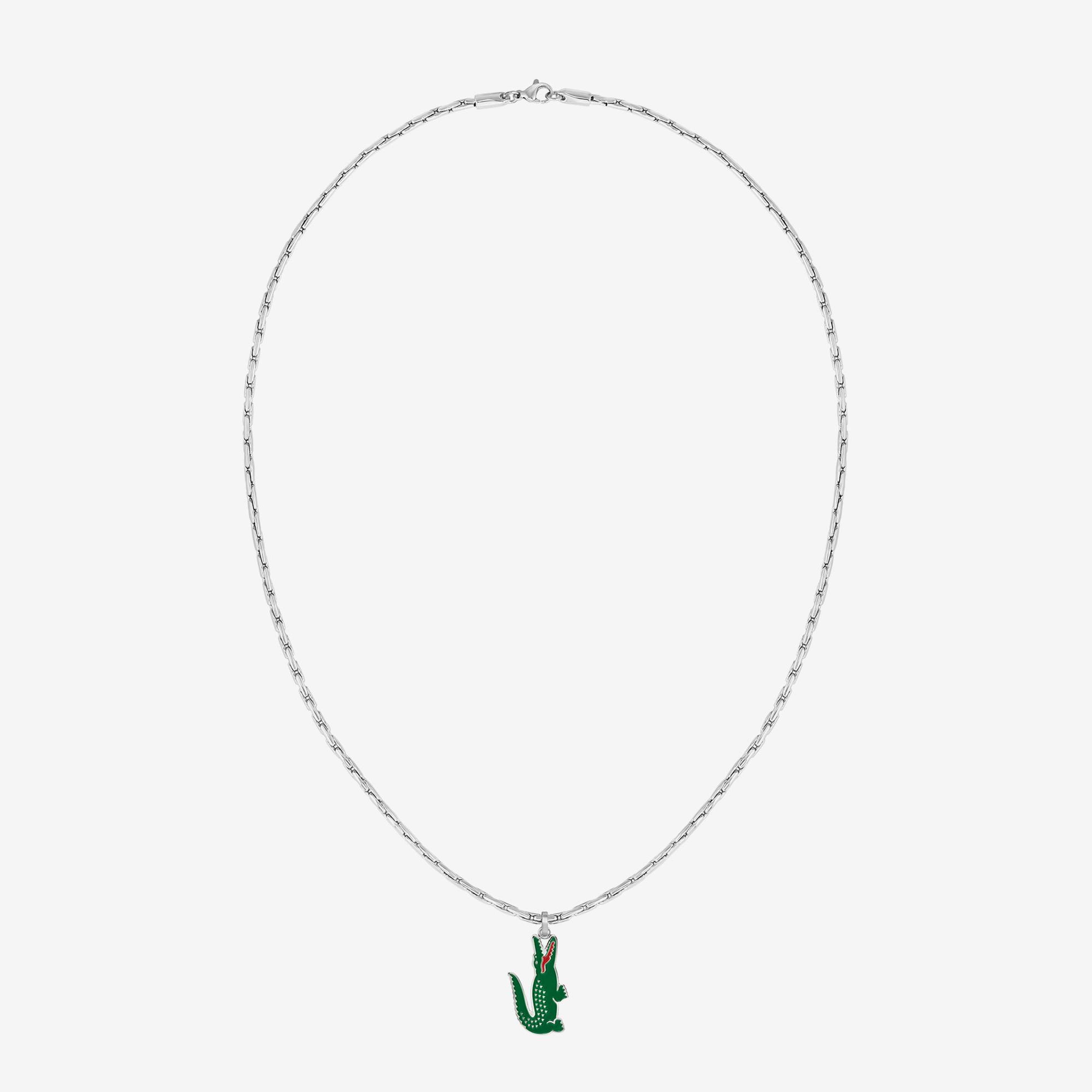 Lacoste Erkek Gri Kolye