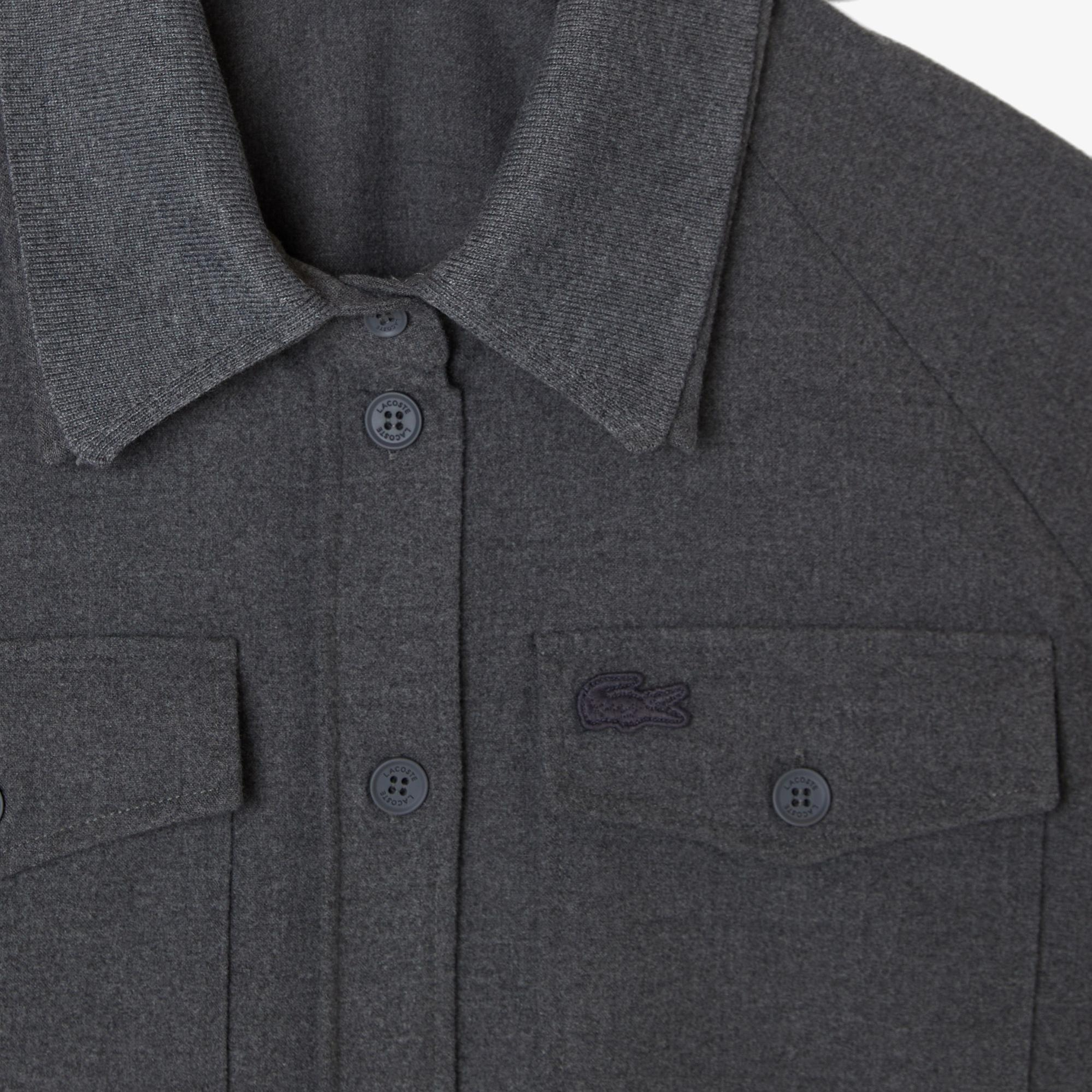 Lacoste Kadın Koyu Gri Gömlek