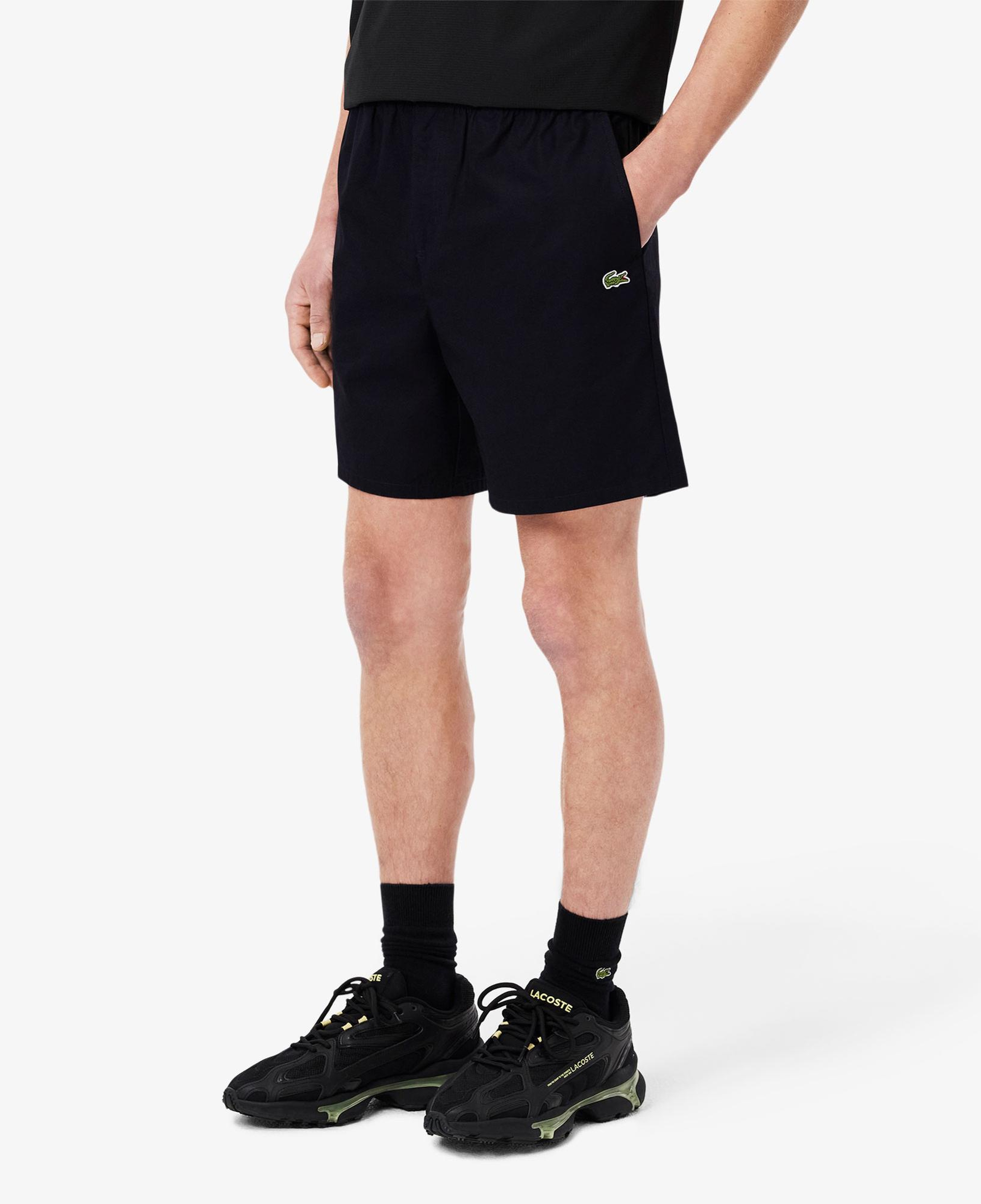 Lacoste Erkek Relaxed Fit Fermuarlı Siyah Şort
