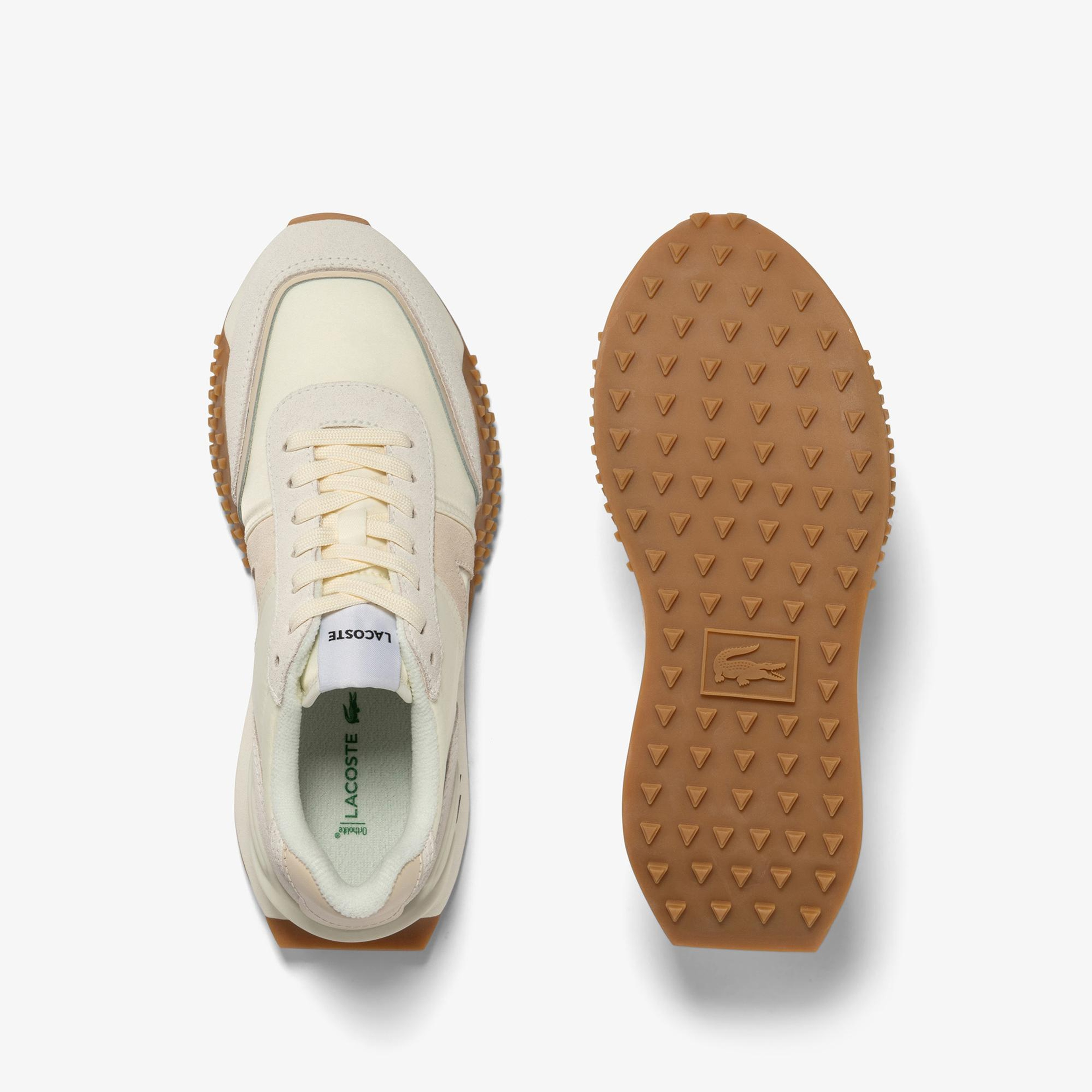 Lacoste L-Spin Deluxe Kadın Bej Sneaker