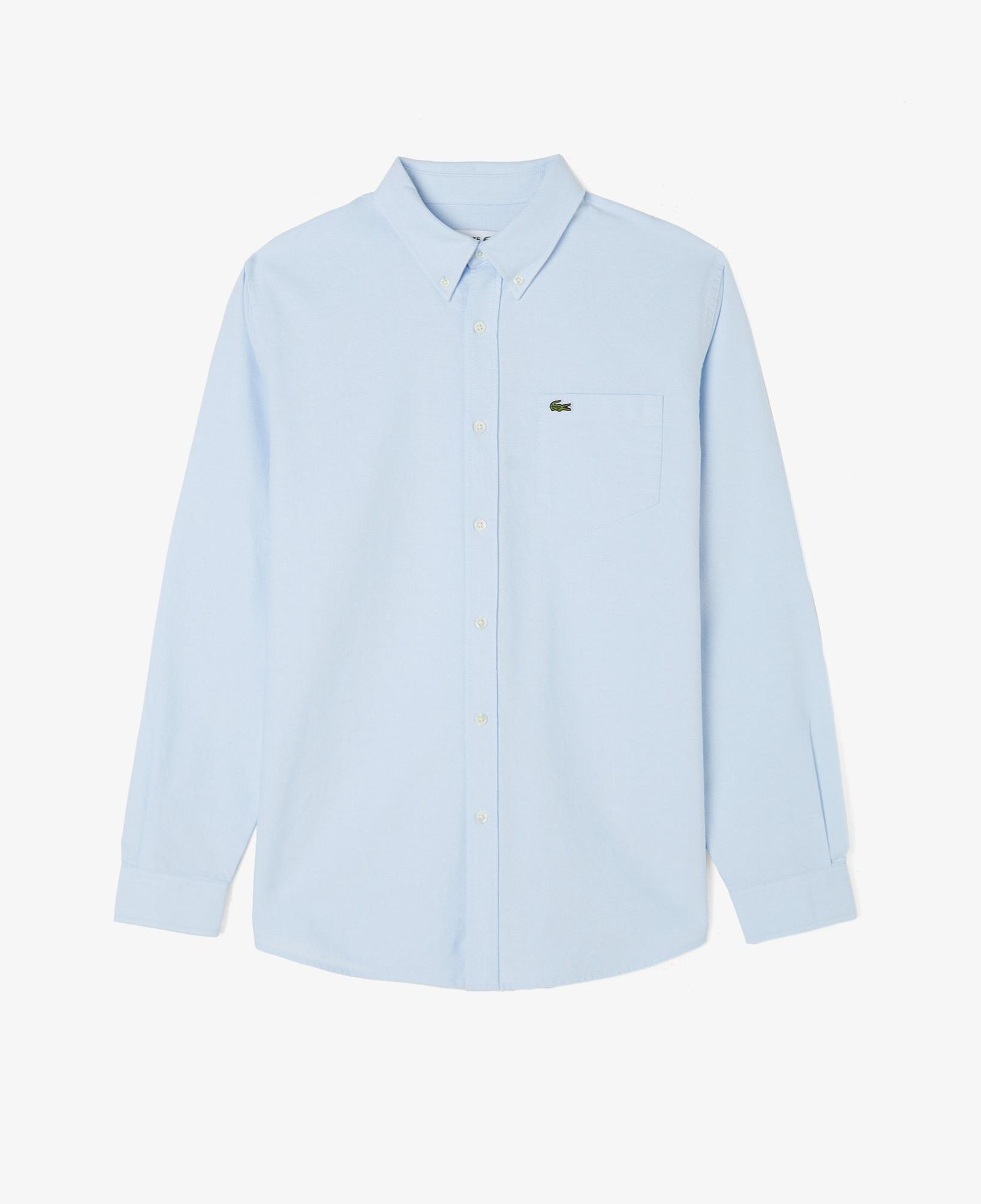 Lacoste Erkek Regular Fit Düğmeli Yaka Mavi Gömlek