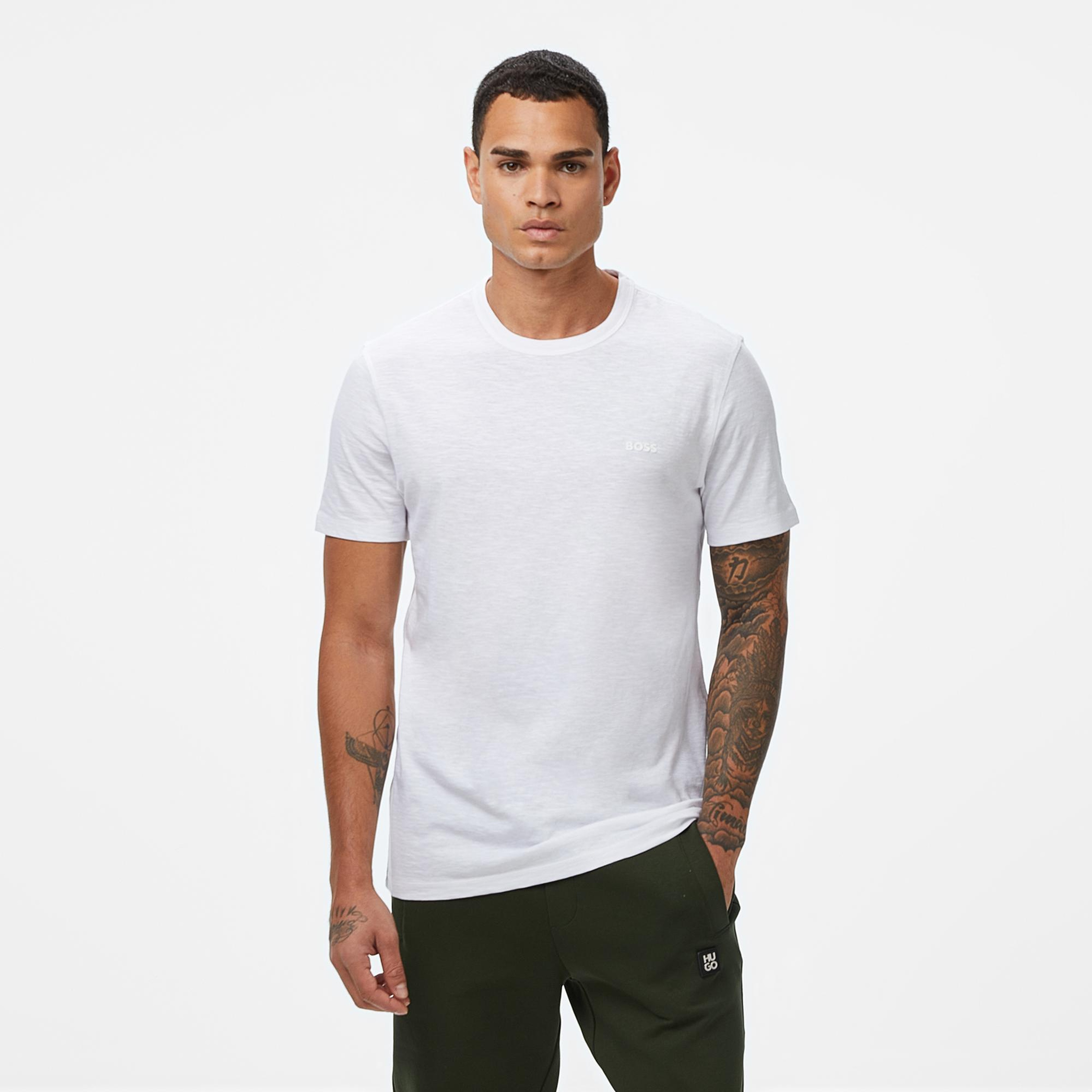 Boss Tegood Erkek Beyaz T-Shirt