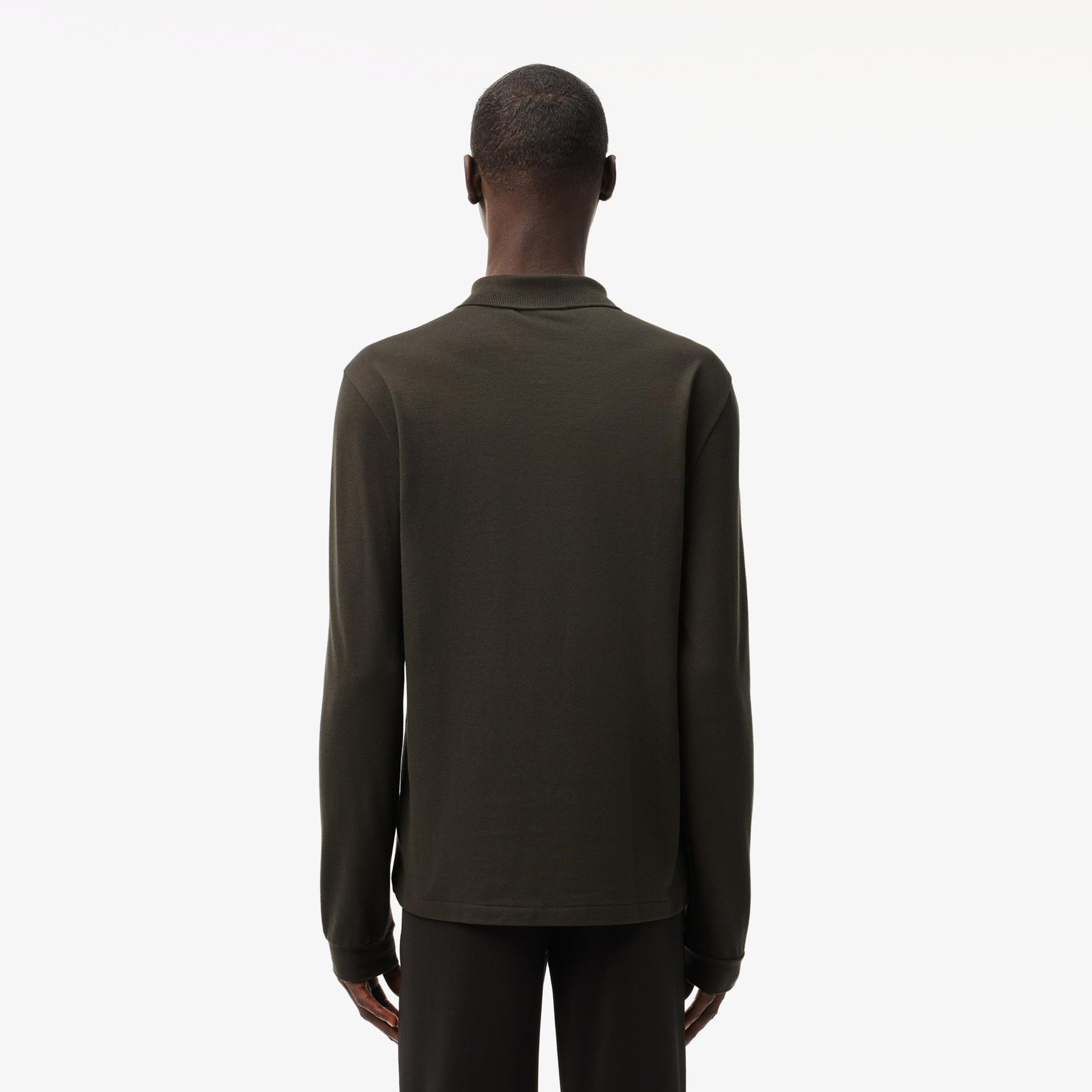 Lacoste L.12.12 Erkek Classic Fit Uzun Kollu Haki Polo
