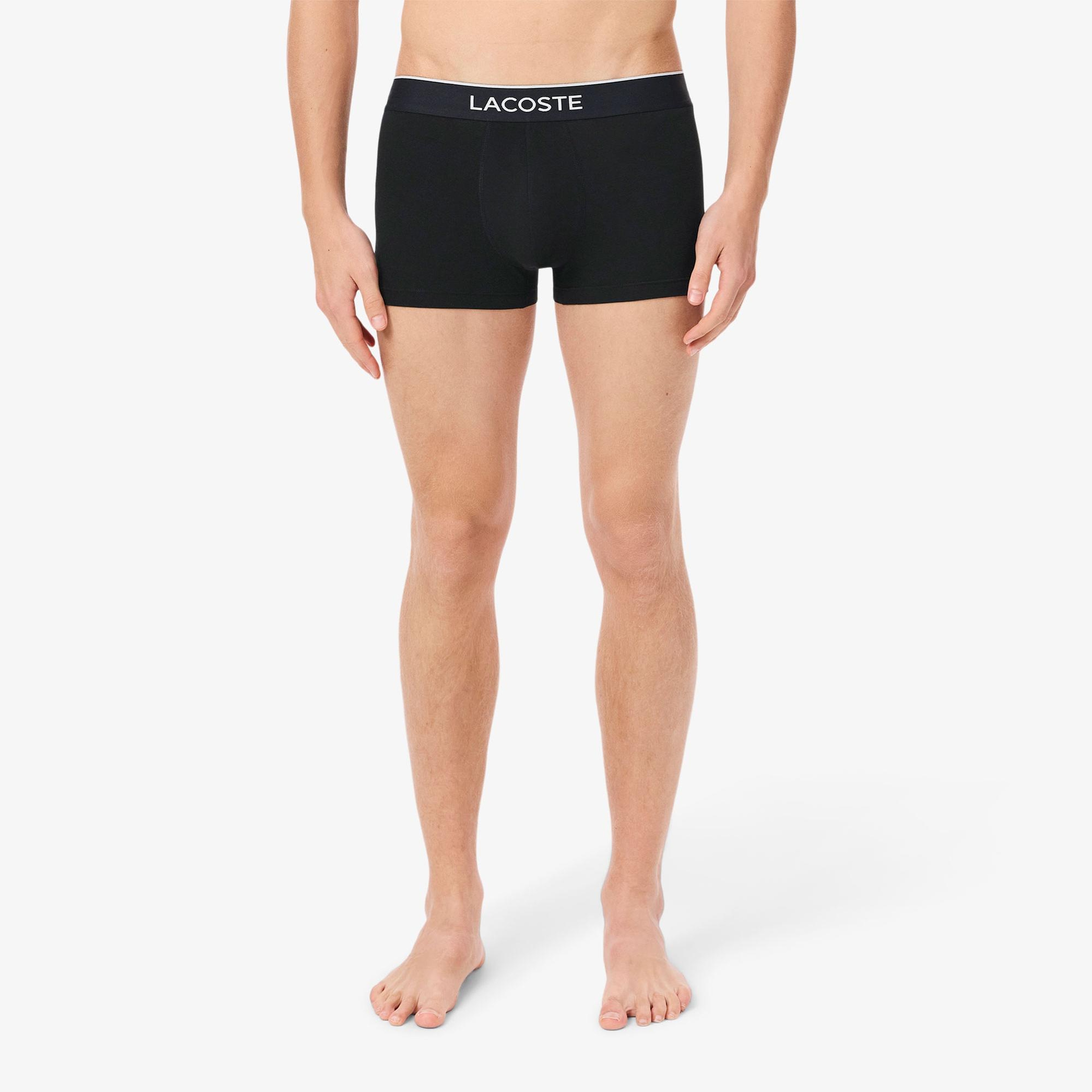 Lacoste Erkek Desenli 3'lü Renkli Boxer