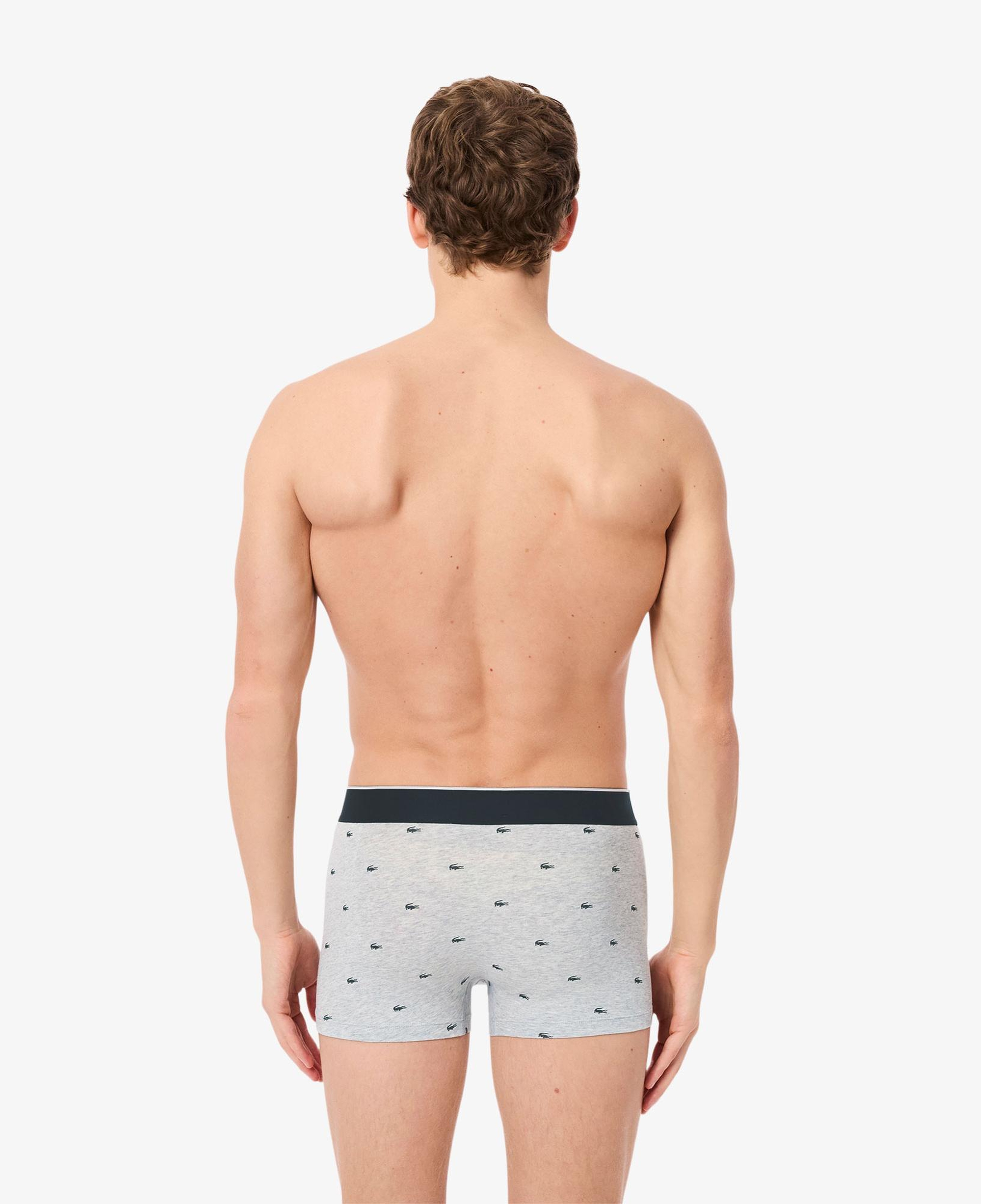 Lacoste Erkek Desenli 3'lü Renkli Boxer