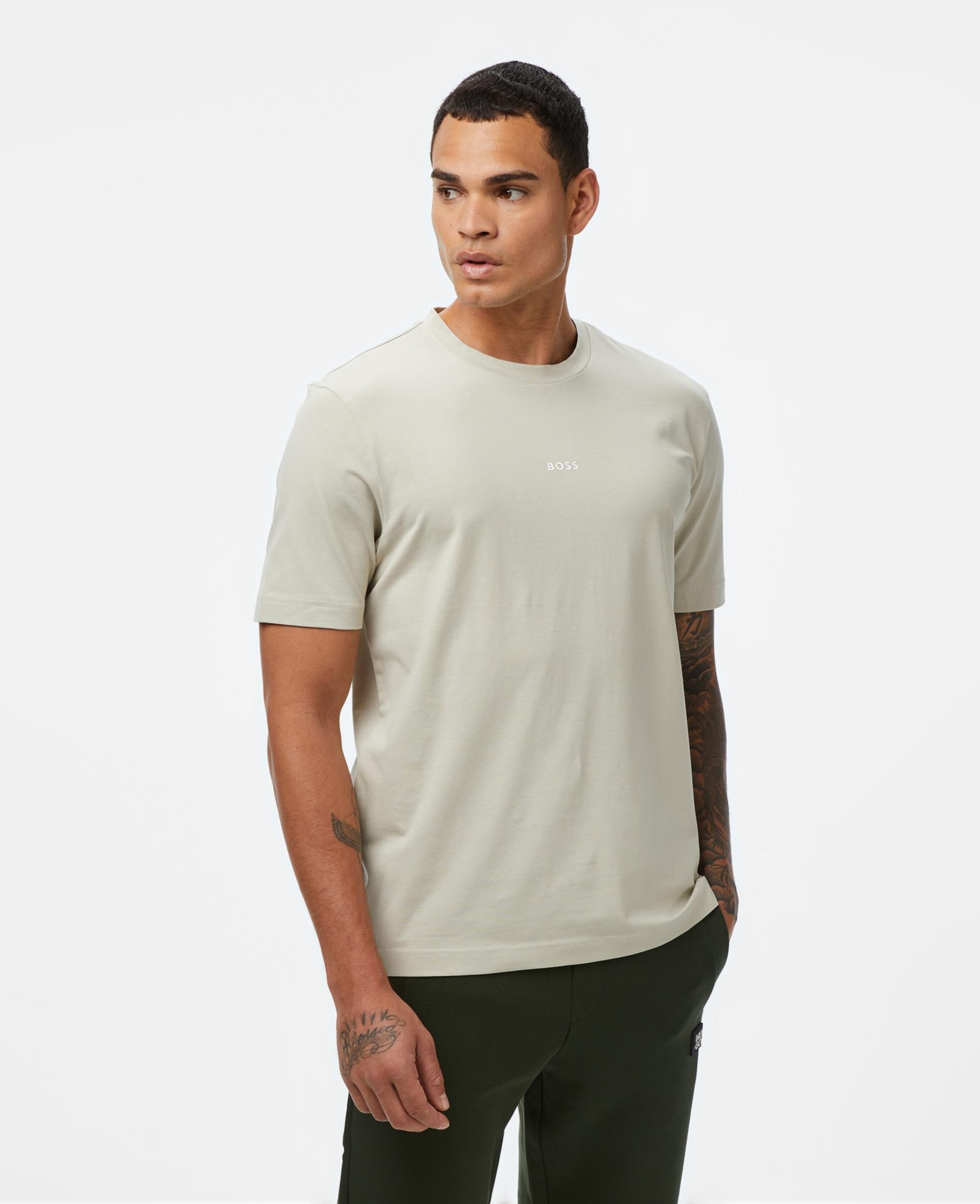 Boss Erkek Açık Bej T-Shirt