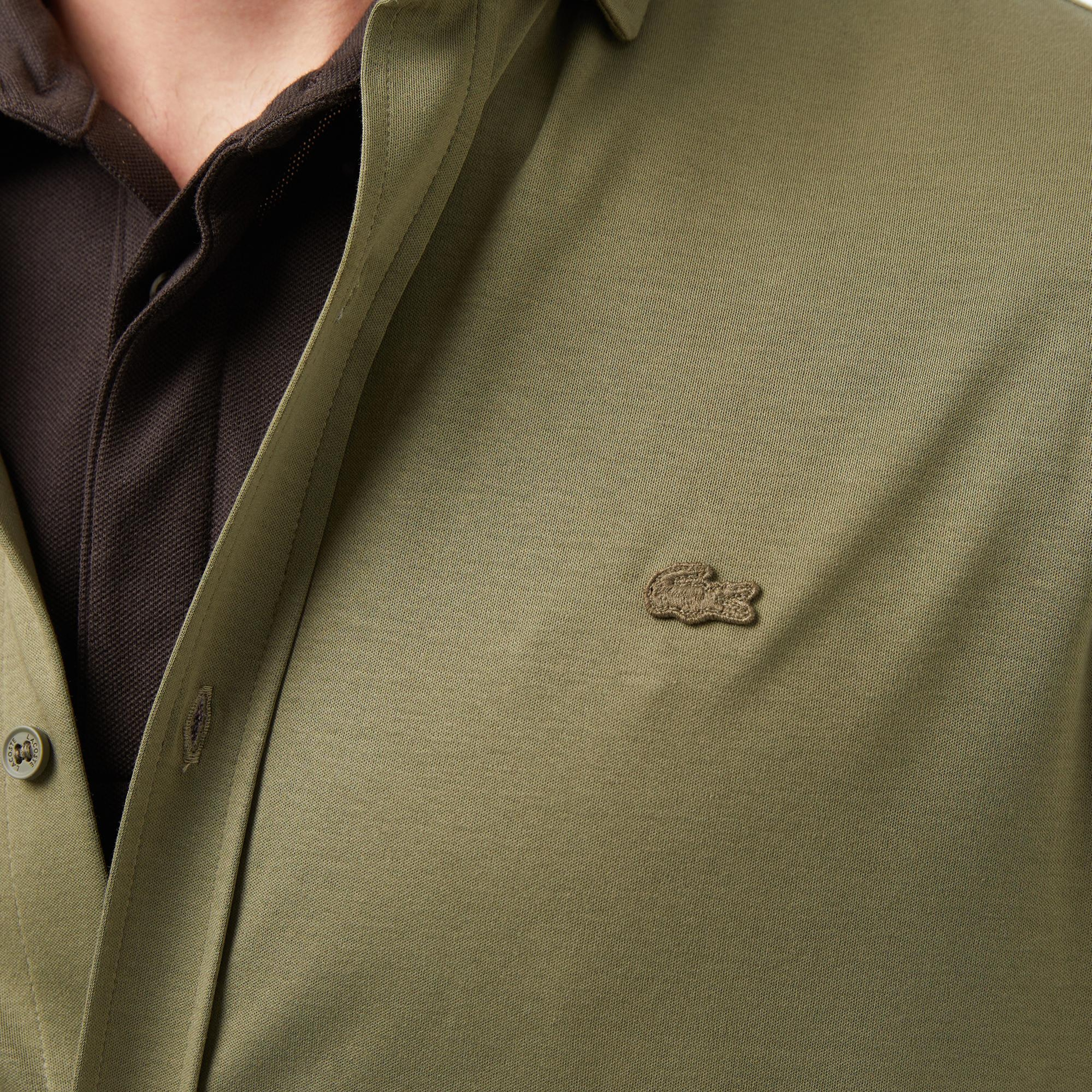 Lacoste Erkek Slim Fit Haki Gömlek