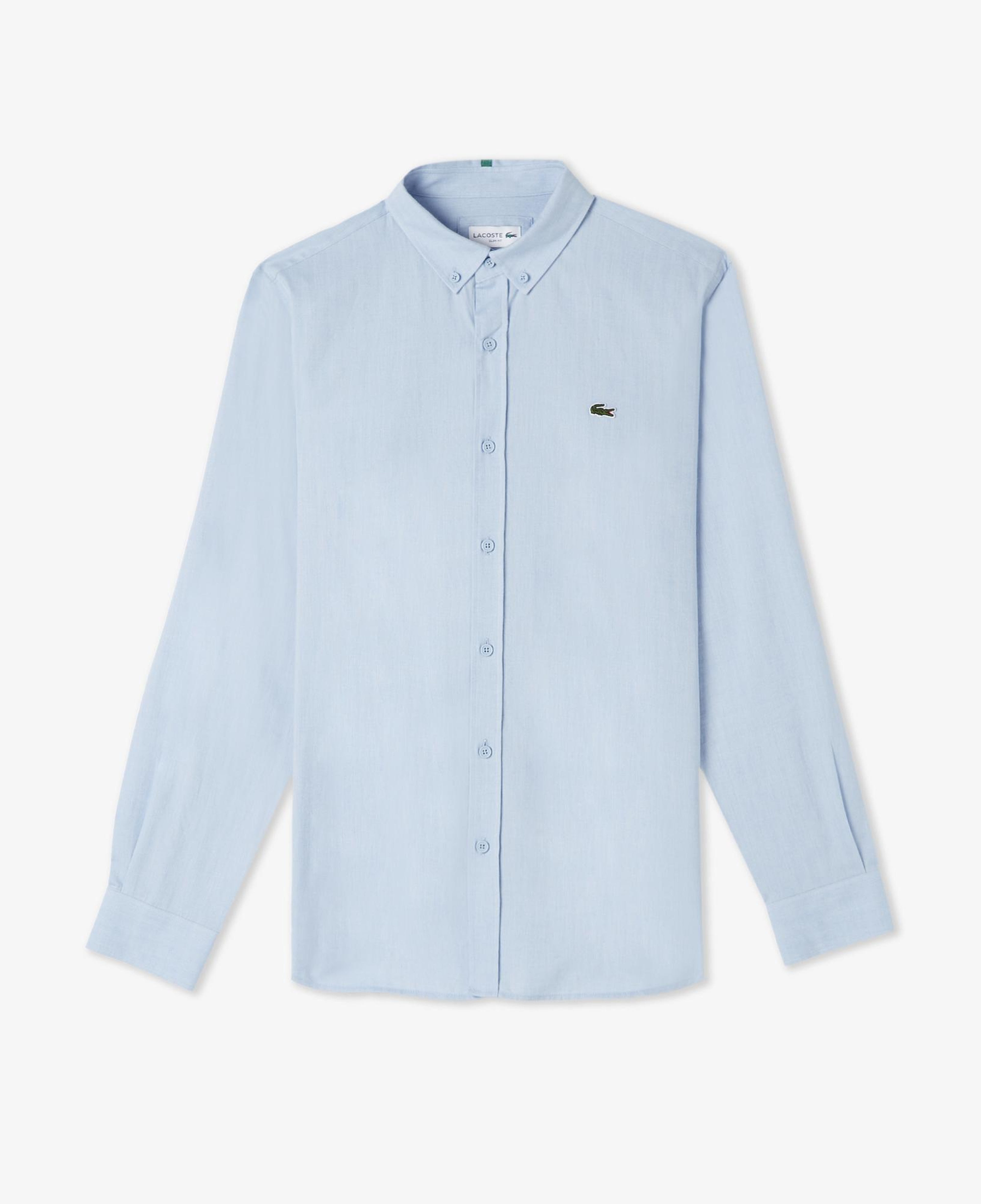 Lacoste Erkek Slim Fit Düğmeli Yaka Mavi Gömlek