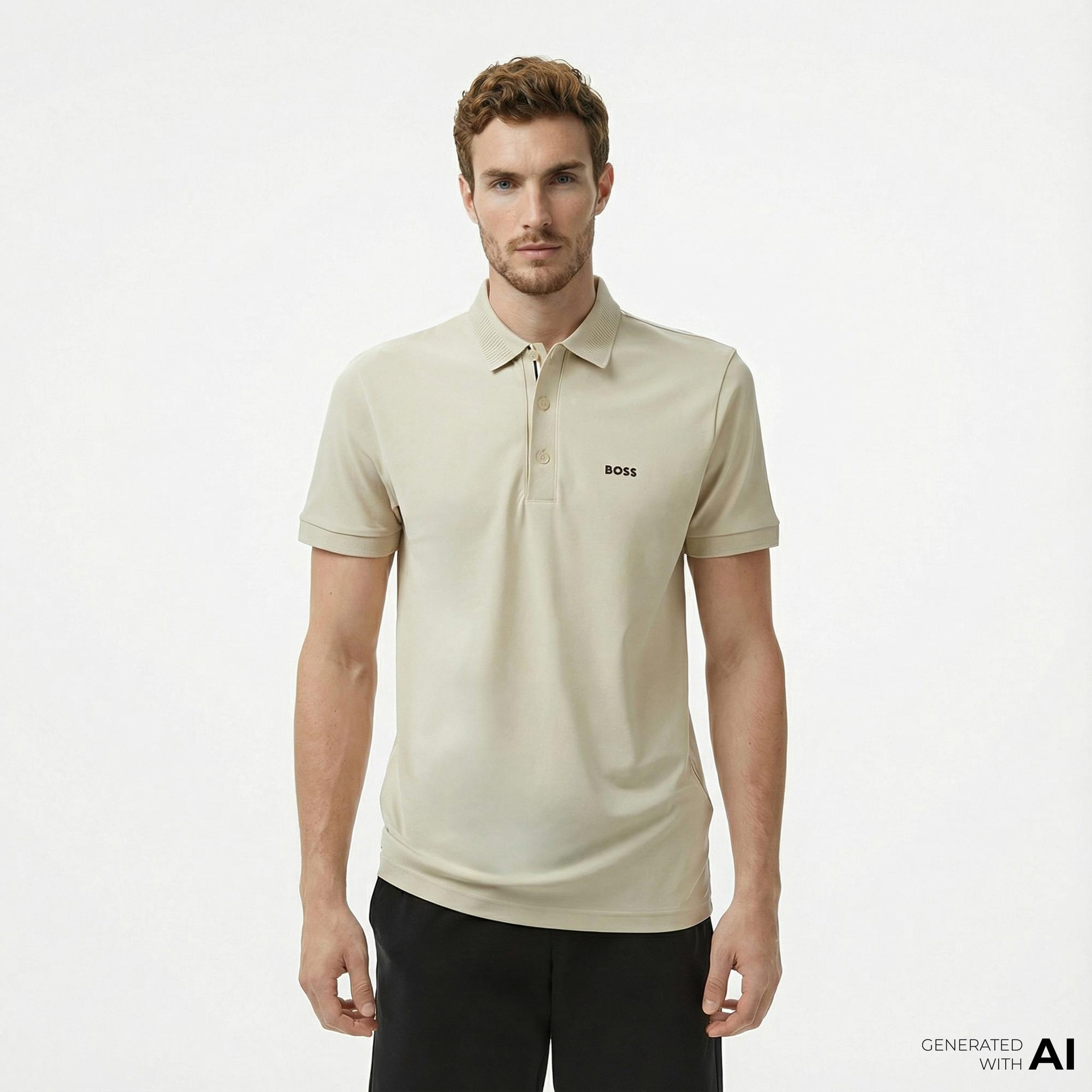 Boss Paule Erkek Bej Polo