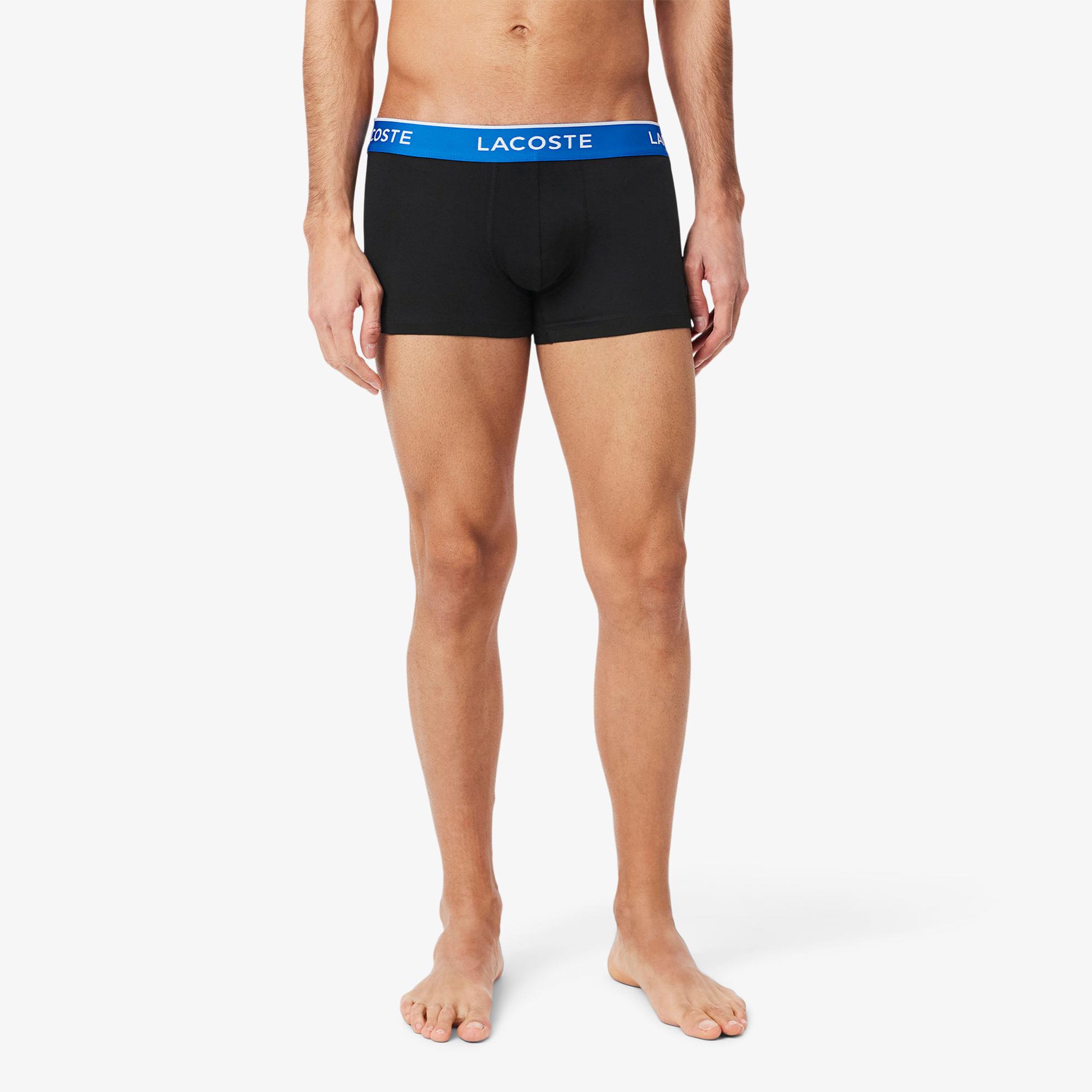 Lacoste Erkek 3'lü Siyah Boxer