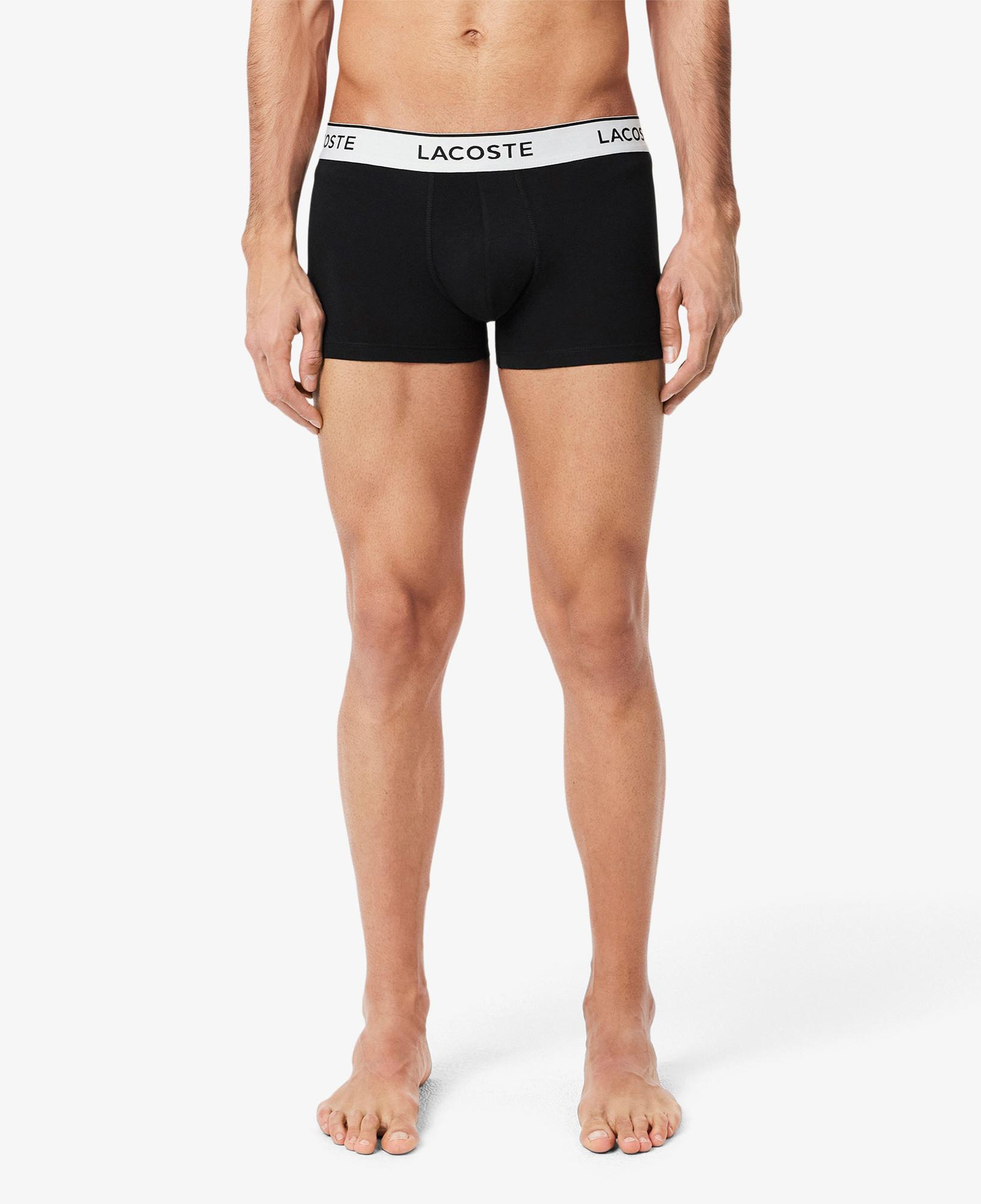 Lacoste Erkek 3'lü Siyah Boxer