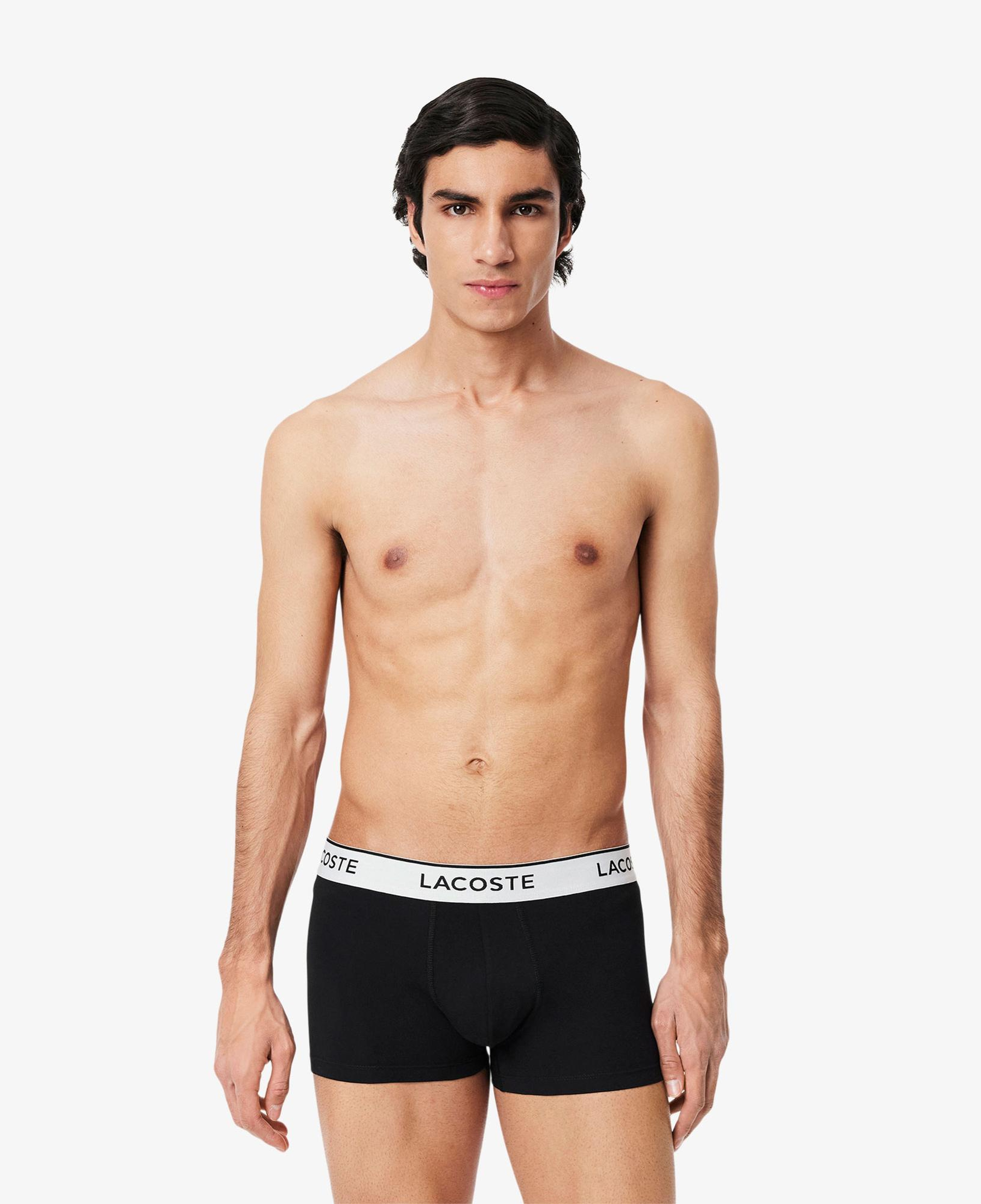 Lacoste Erkek 3'lü Siyah Boxer