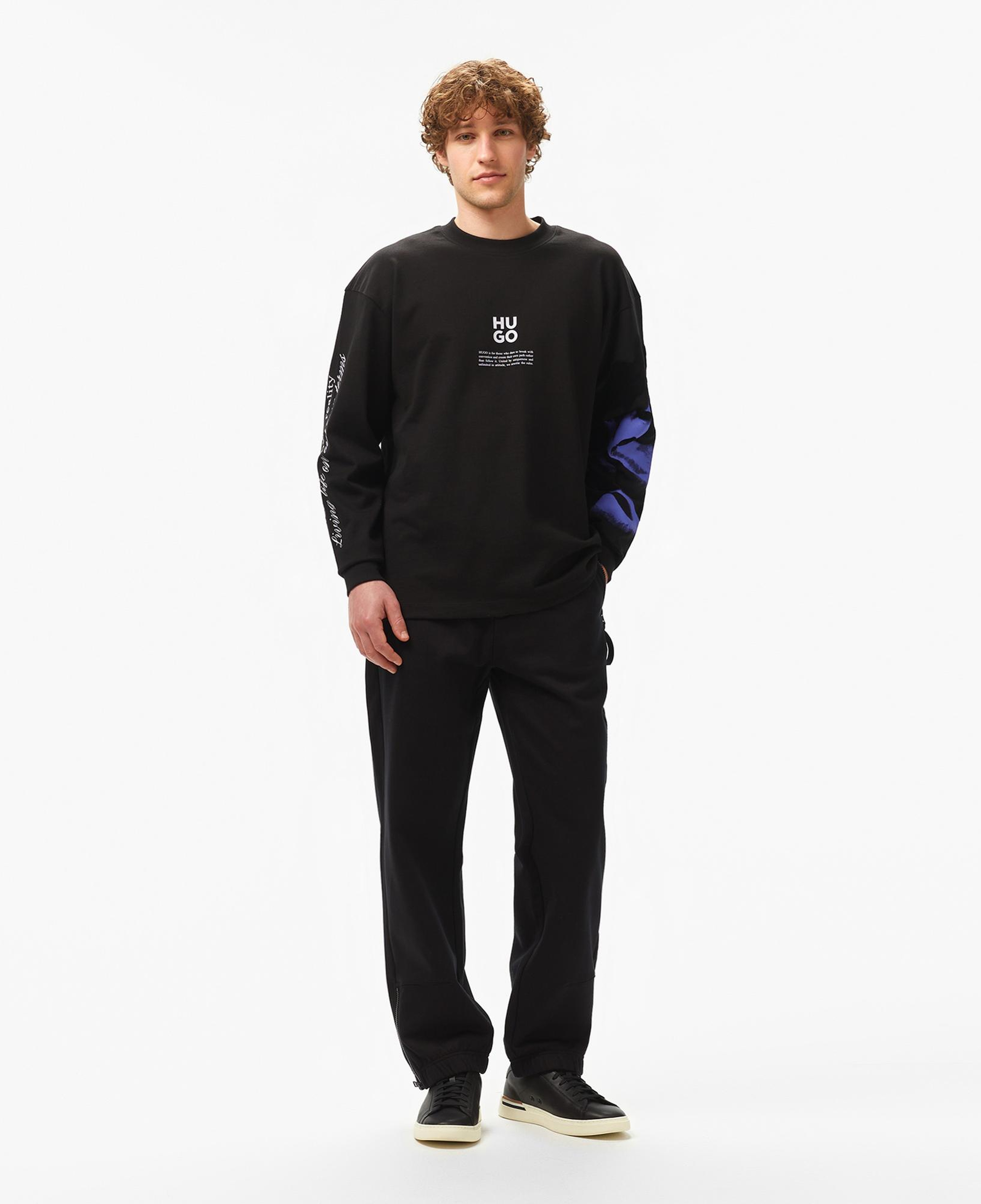 Hugo Dapurlsli Erkek Siyah Sweatshirt