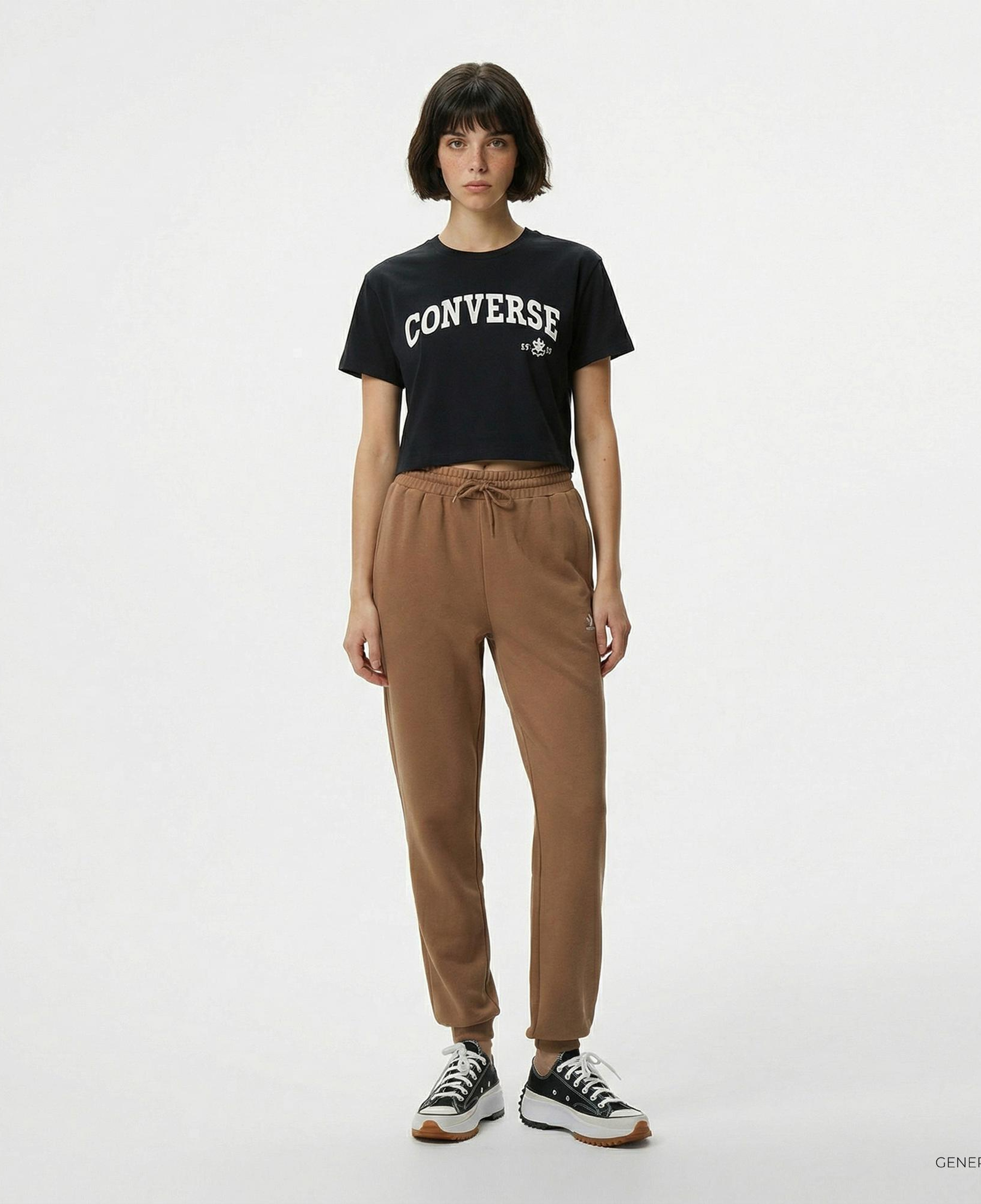 Converse Kadın Siyah T-Shirt