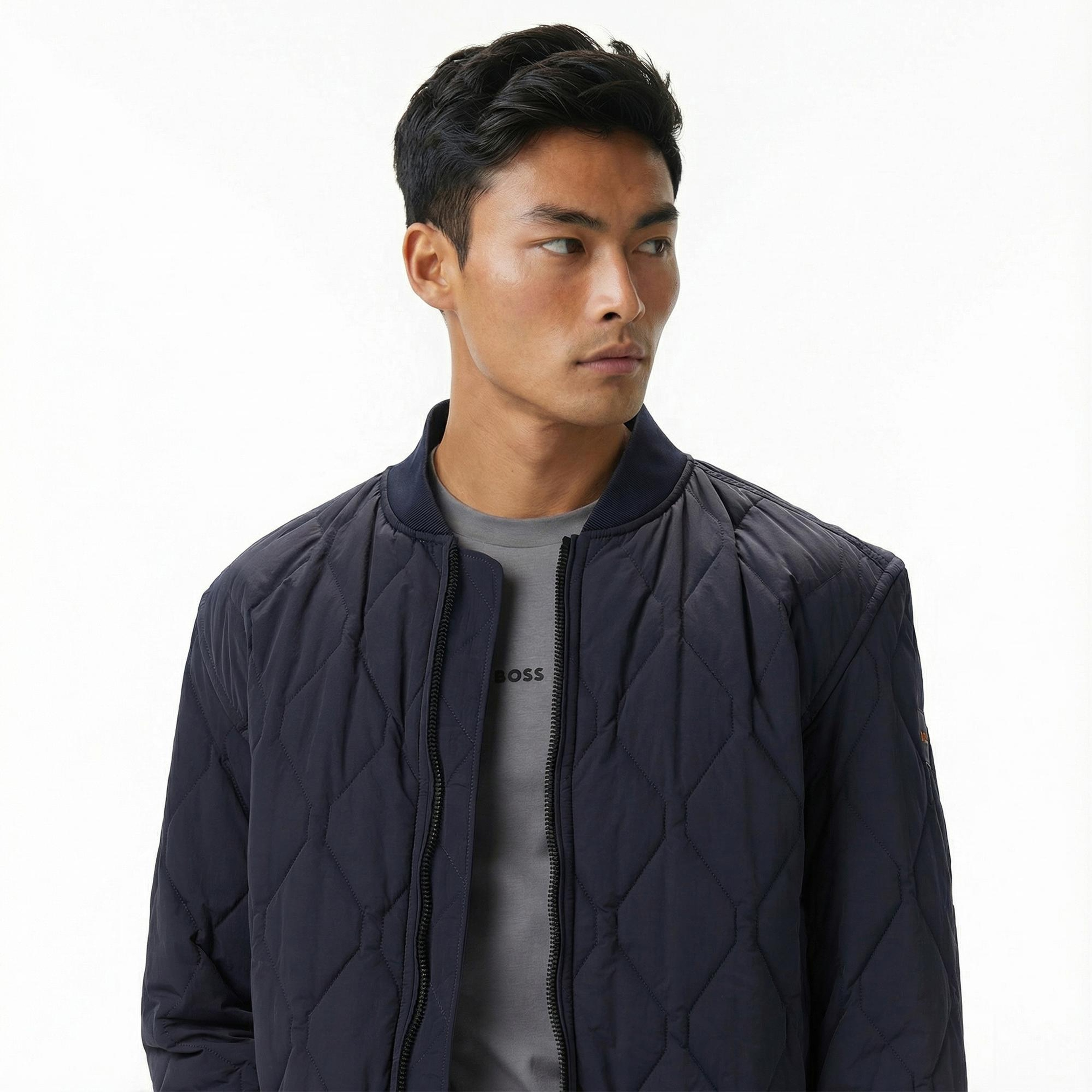 Boss Osnape Erkek Lacivert Mont