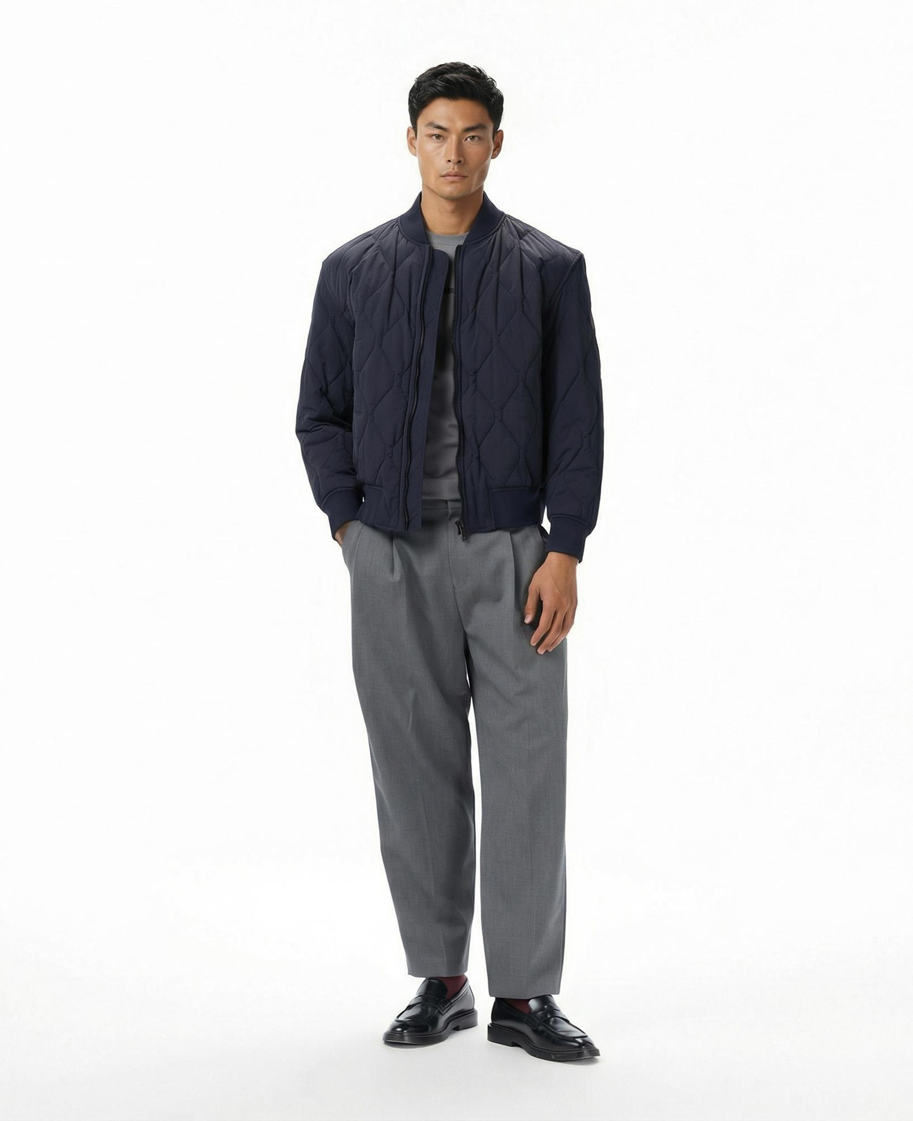 Boss Osnape Erkek Lacivert Mont