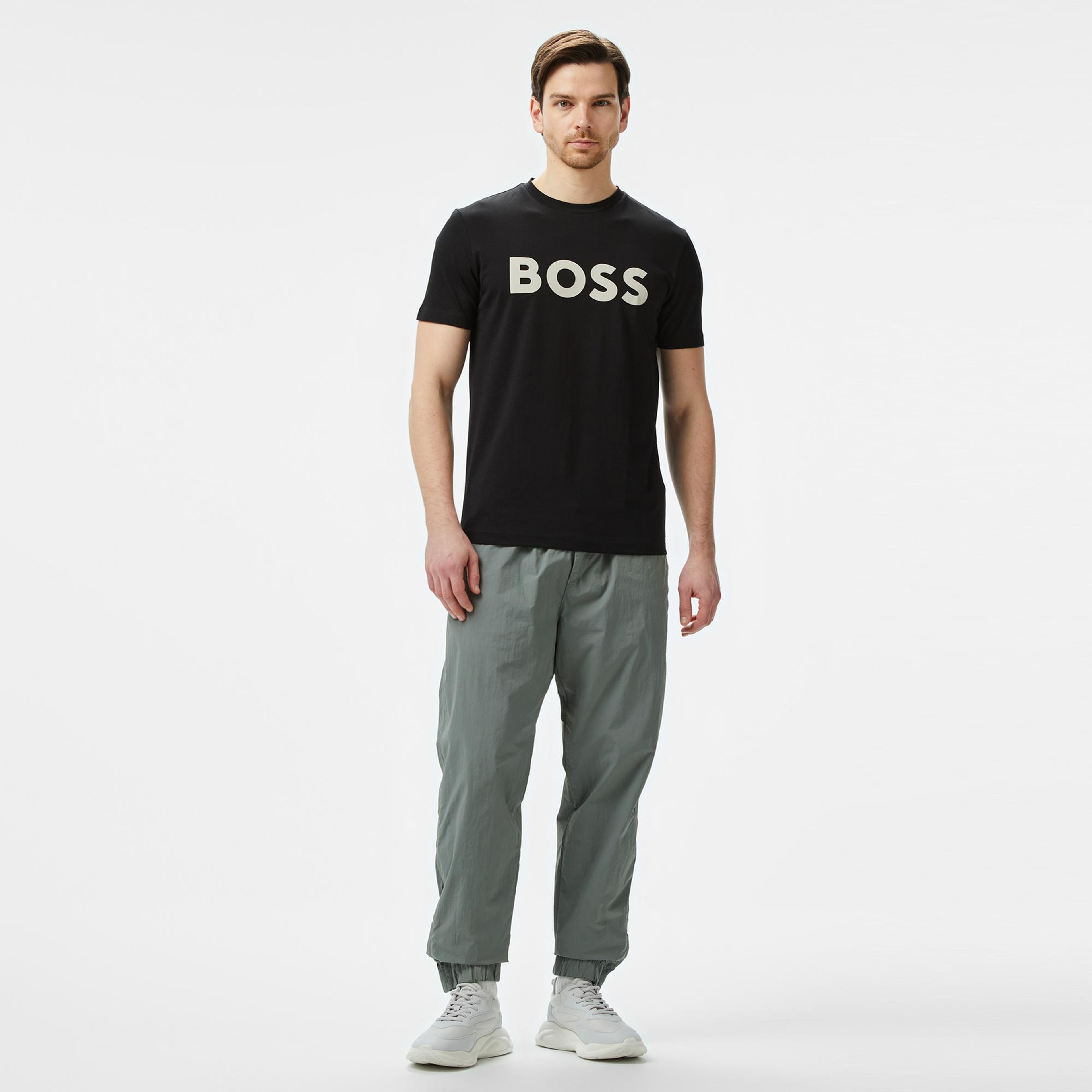 Boss Thinking Erkek Siyah T-Shirt