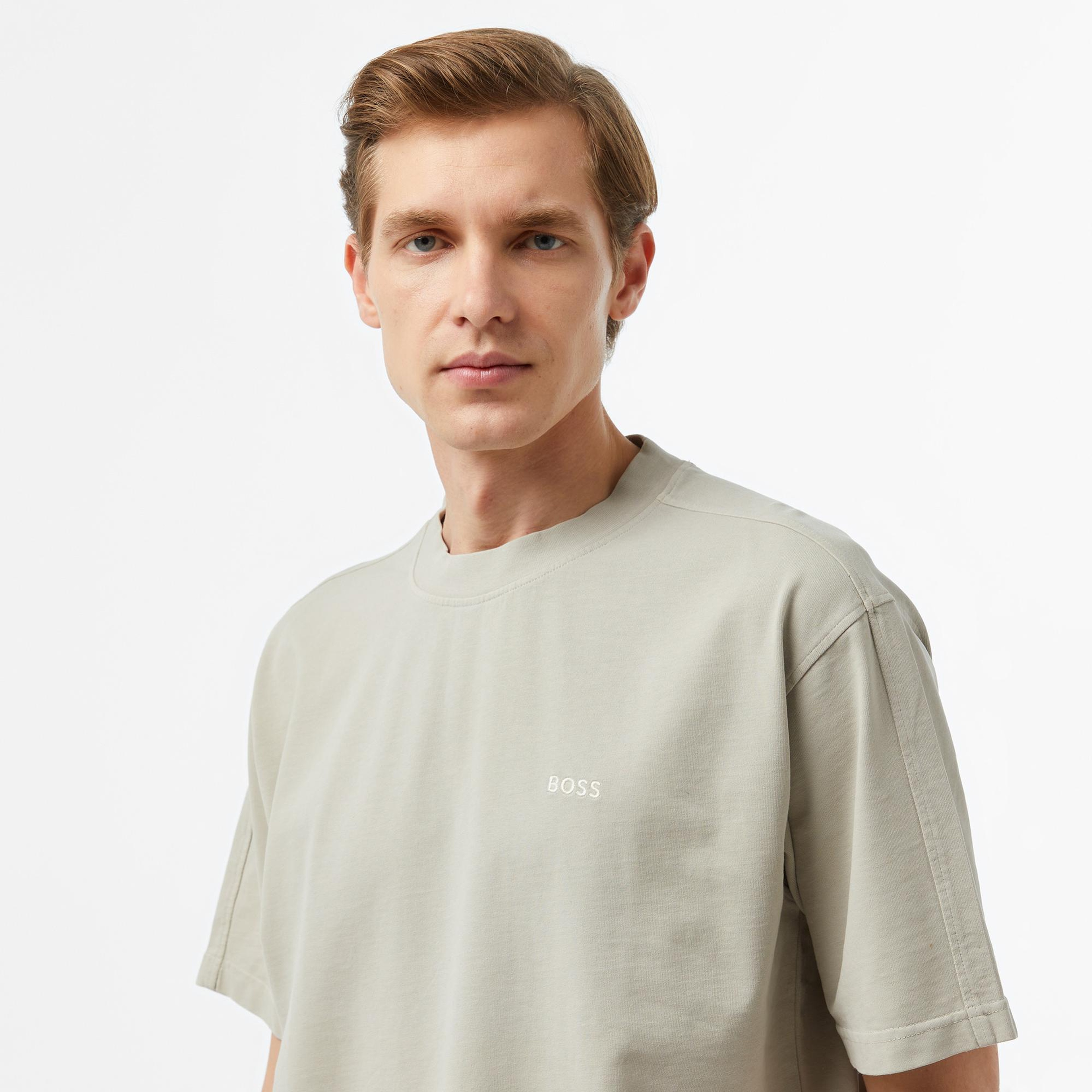 Boss Erkek Bej T-Shirt