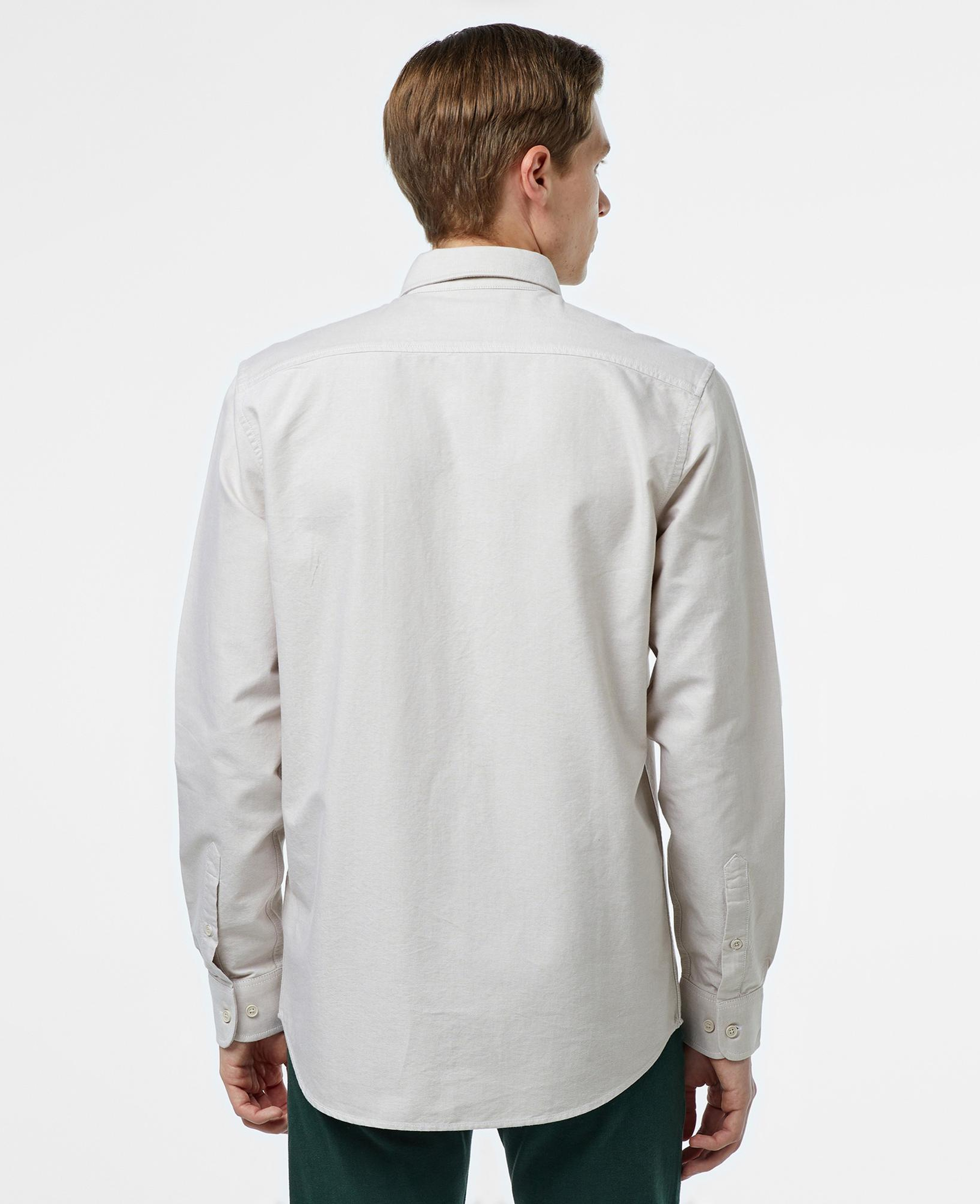 Lacoste Erkek Slim Fit Düğmeli Yaka Gri Gömlek