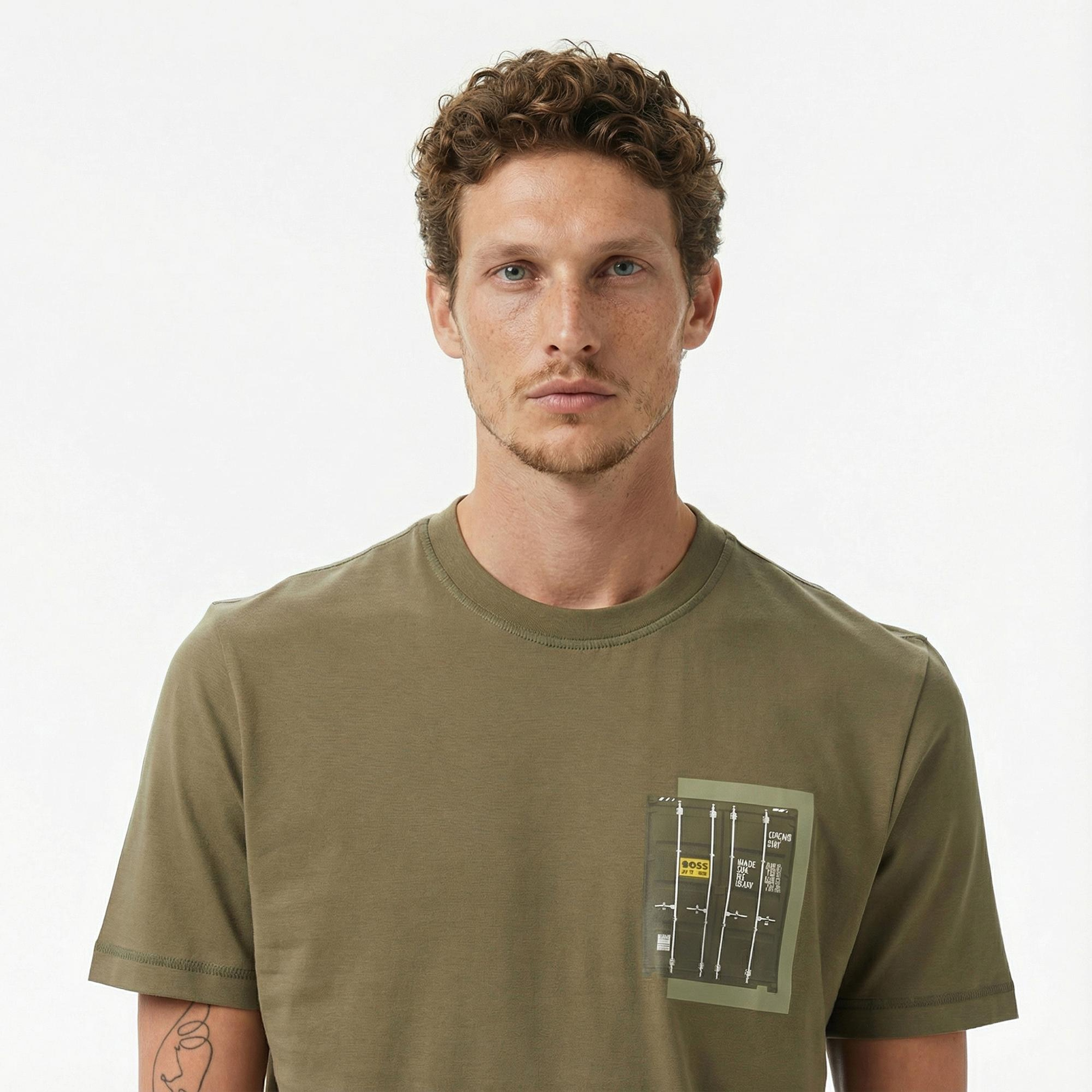 Boss Container Erkek Açık Yeşil T-Shirt