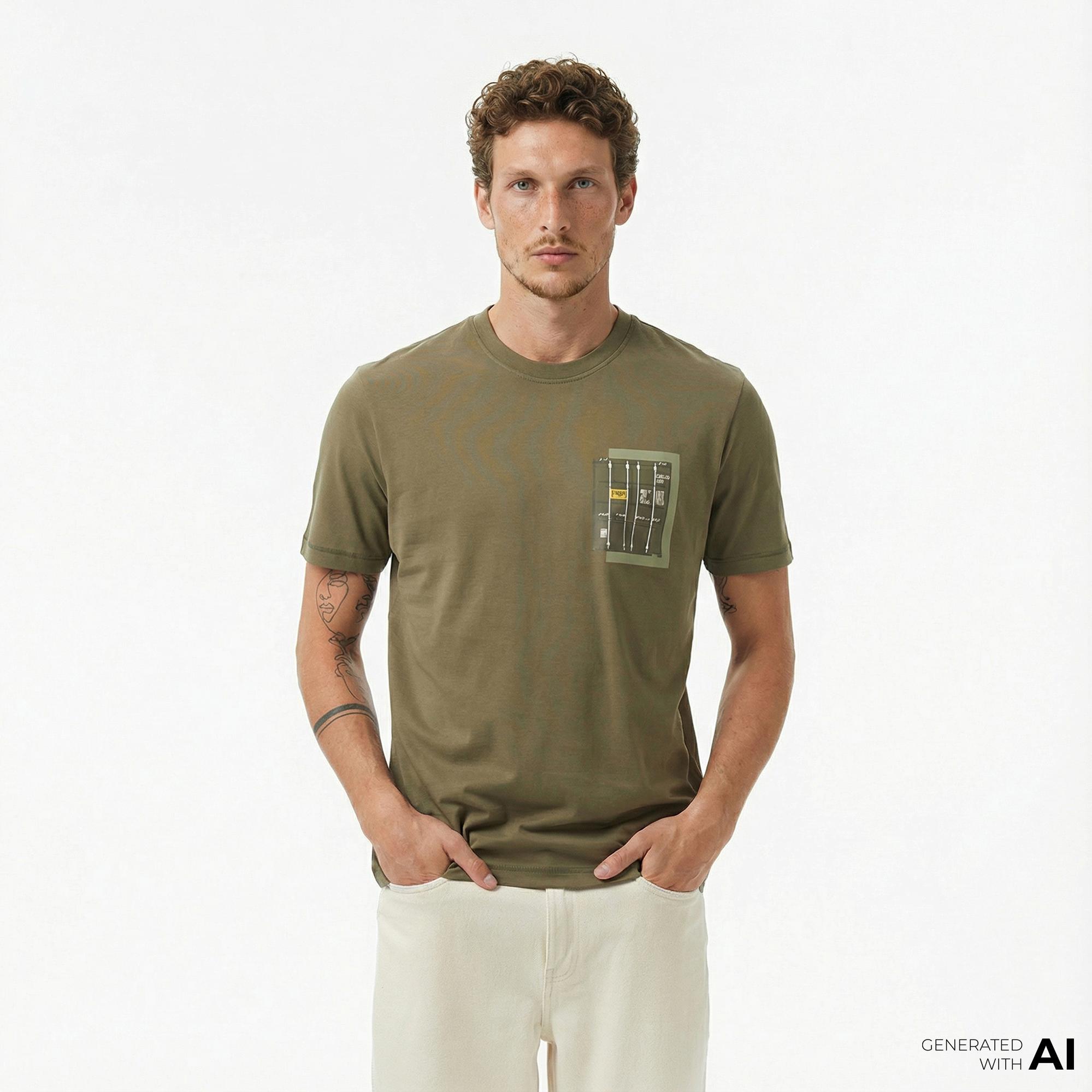 Boss Container Erkek Açık Yeşil T-Shirt