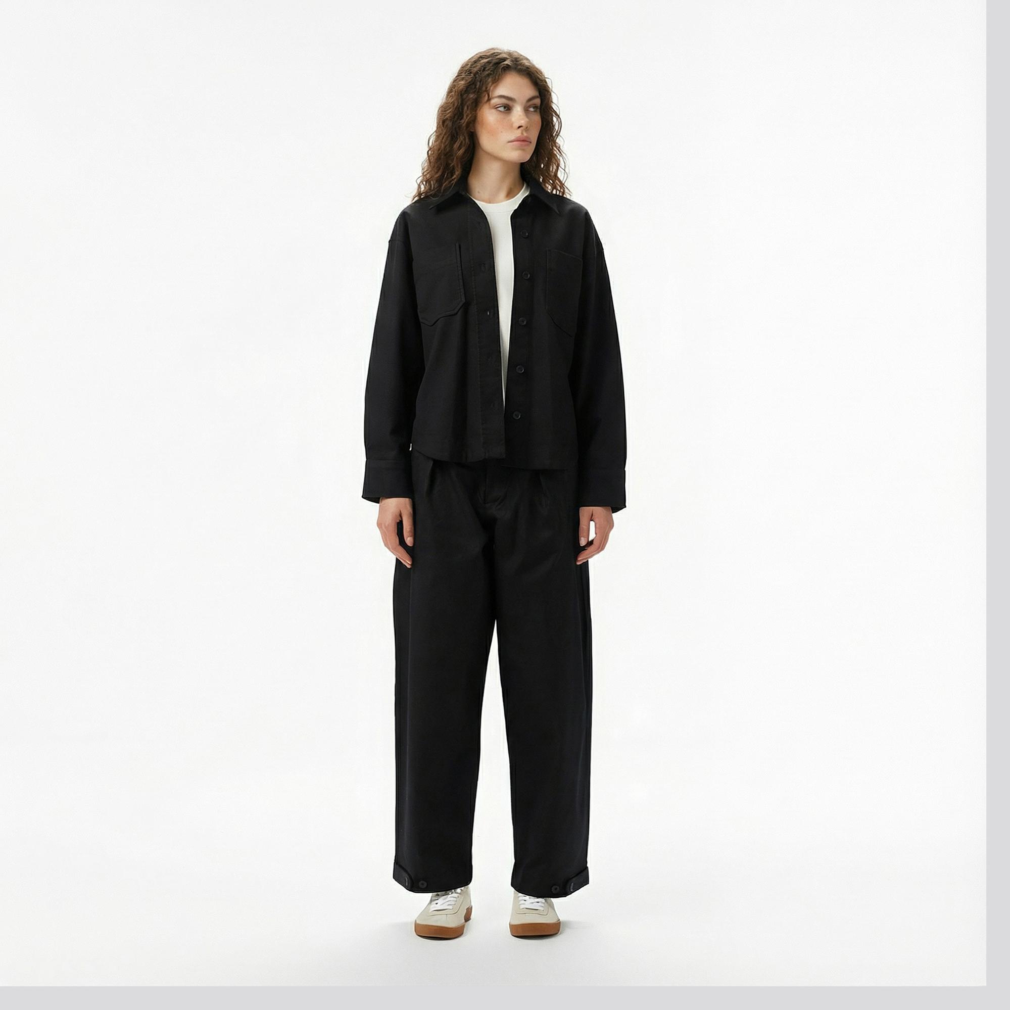 Lacoste Kadın Siyah Gömlek