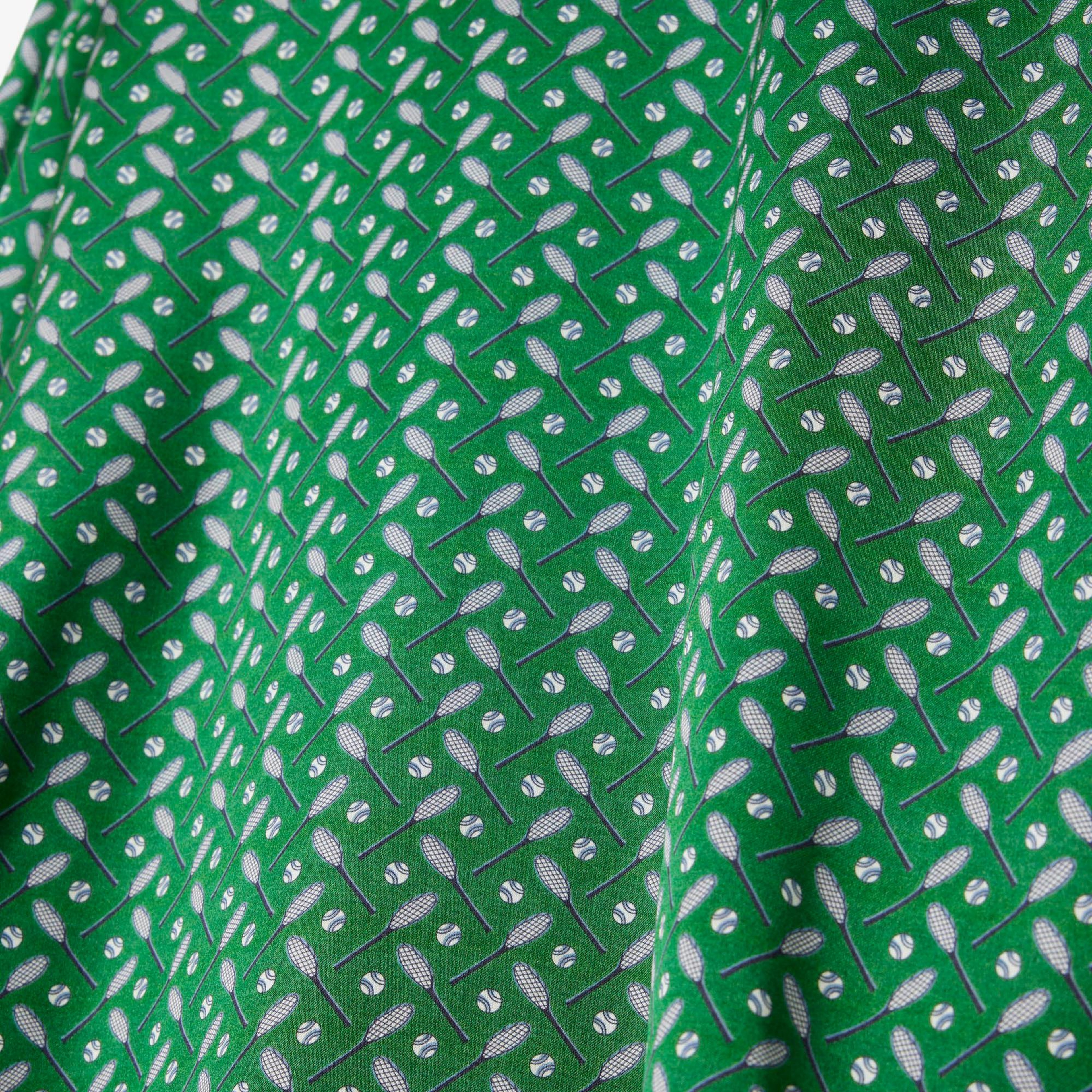 Lacoste Runway Kadın Desenli Yeşil Bluz