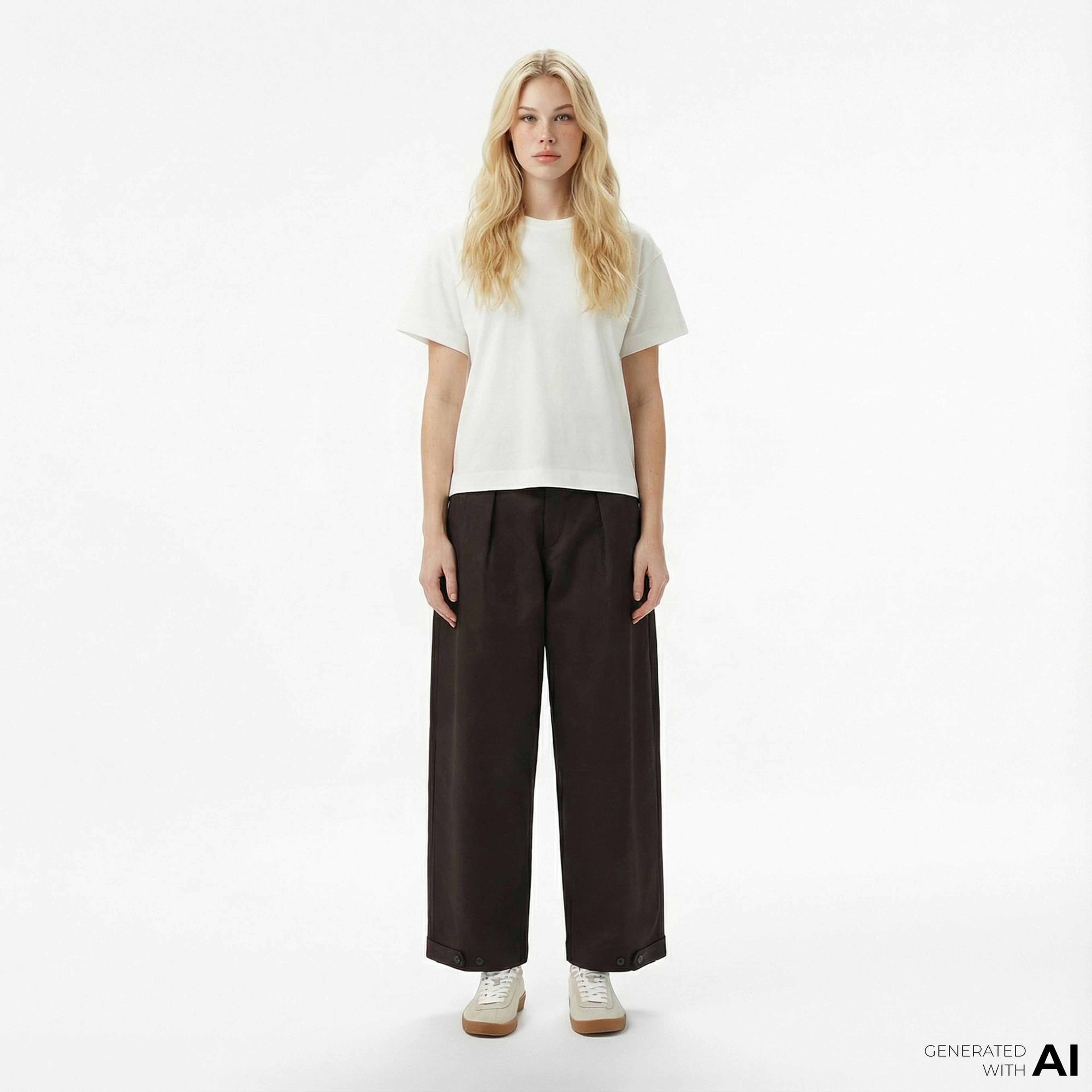 Lacoste Kadın Kahverengi Chino Pantolon