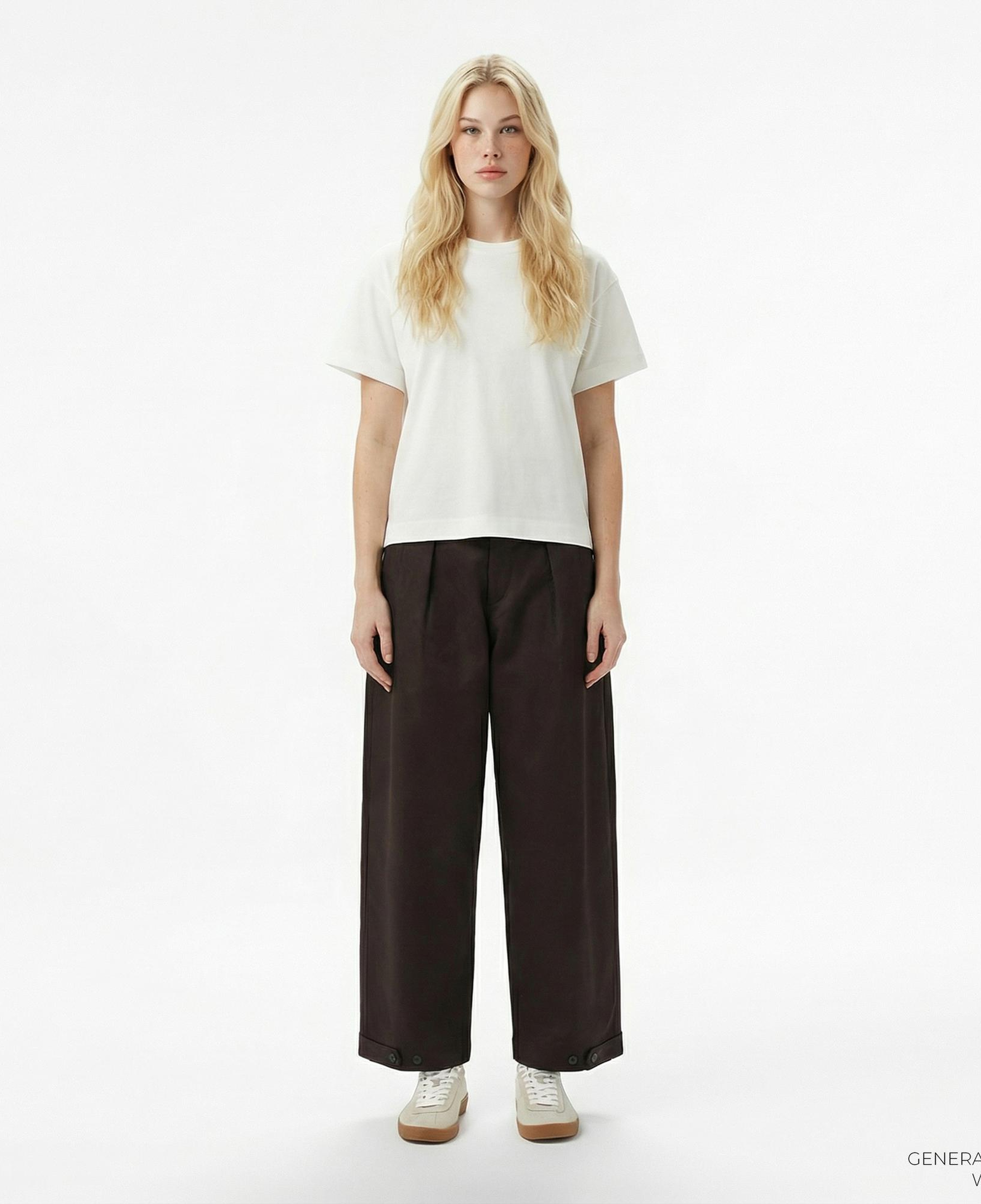 Lacoste Kadın Kahverengi Chino Pantolon