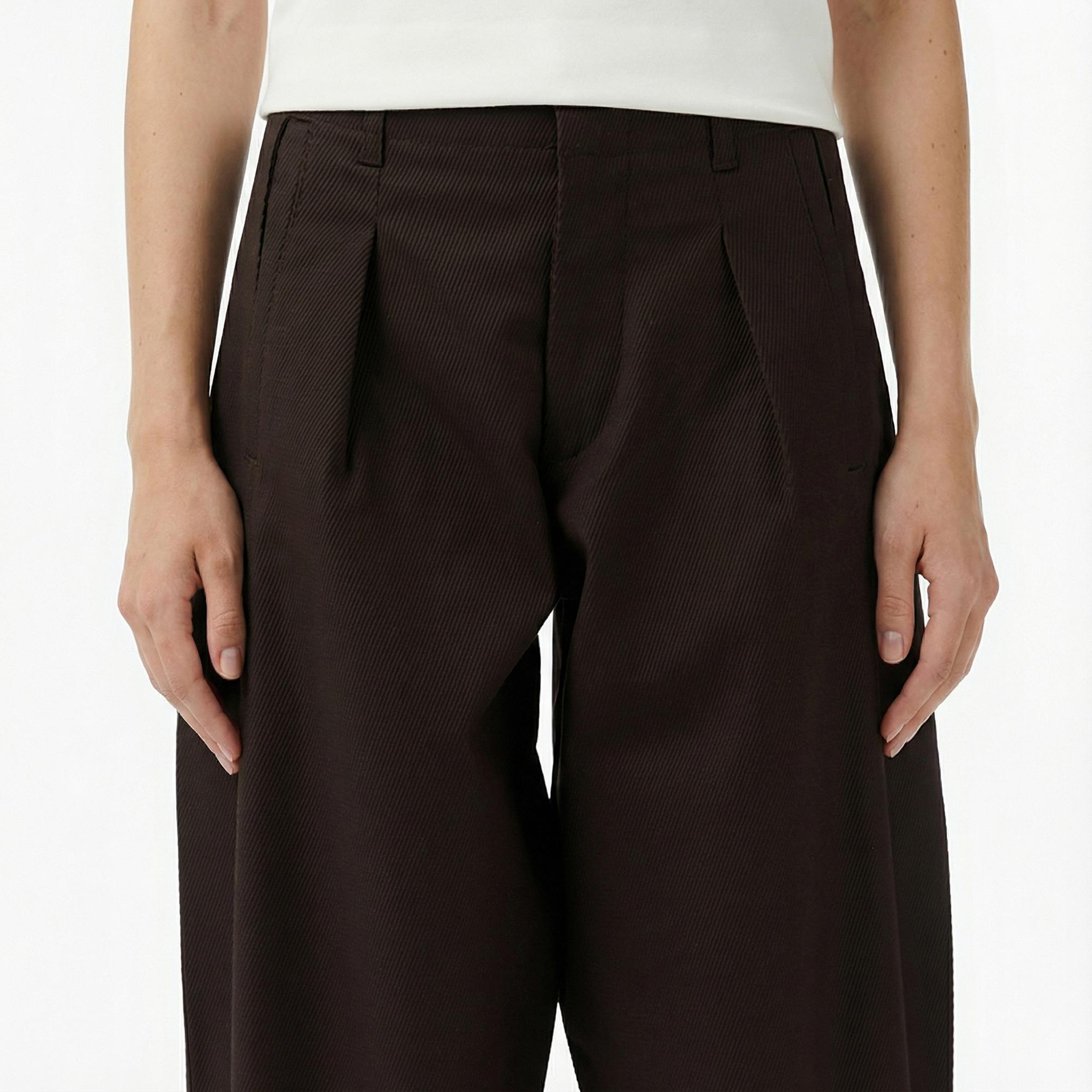 Lacoste Kadın Kahverengi Chino Pantolon