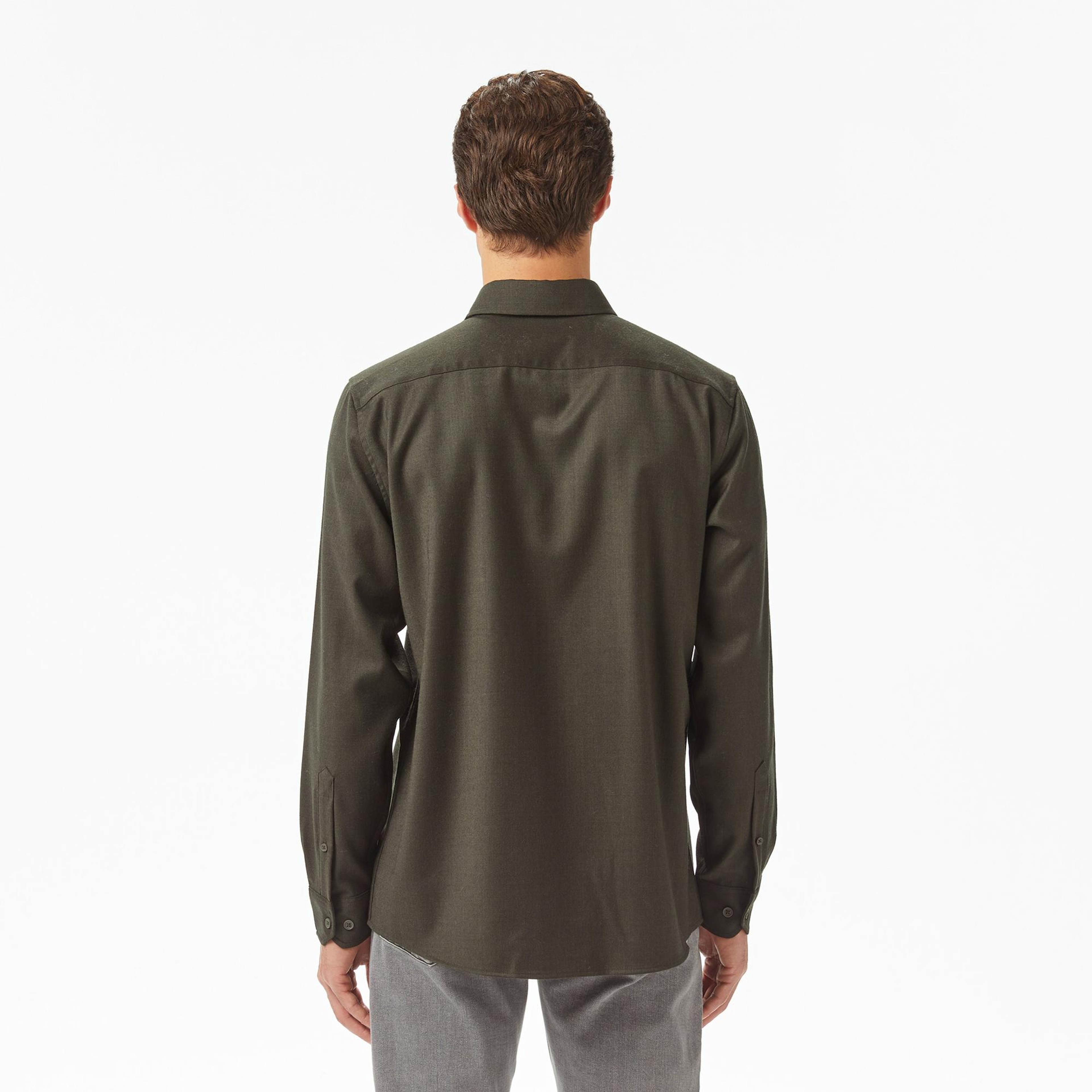 Lacoste Erkek Regular Fit Koyu Yeşil Gömlek