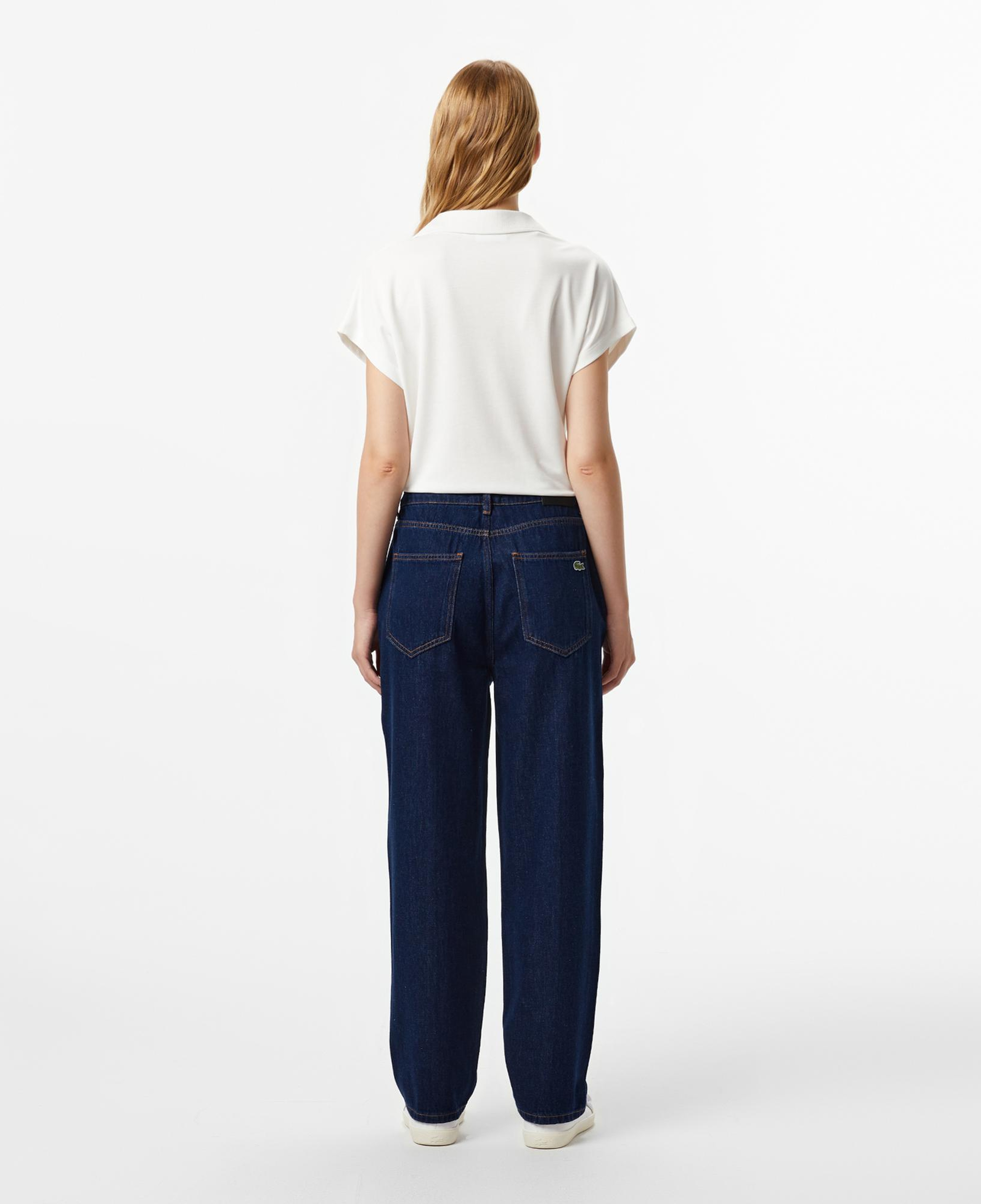 Lacoste Kadın Relaxed Fit Koyu Mavi Jean Pantolon