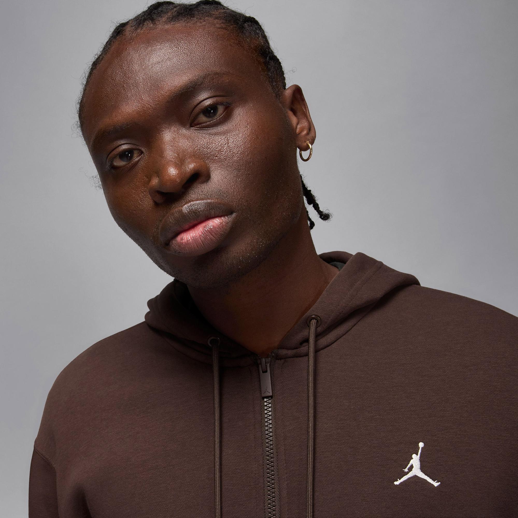 Jordan Brooklyn Fleece Erkek Kahverengi Kapüşonlu Sweatshirt