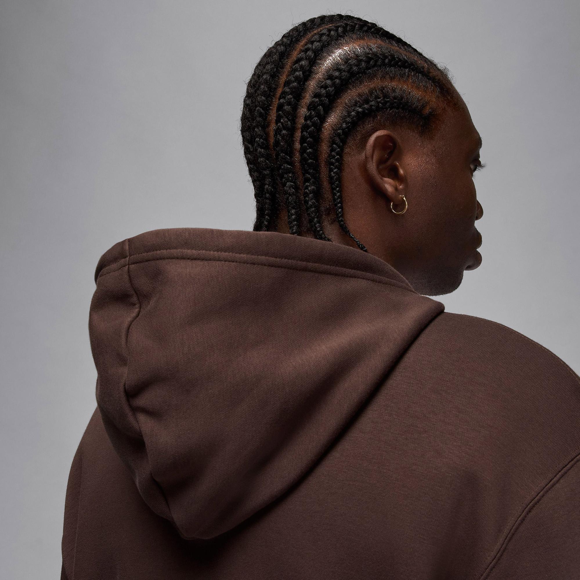 Jordan Brooklyn Fleece Erkek Kahverengi Kapüşonlu Sweatshirt