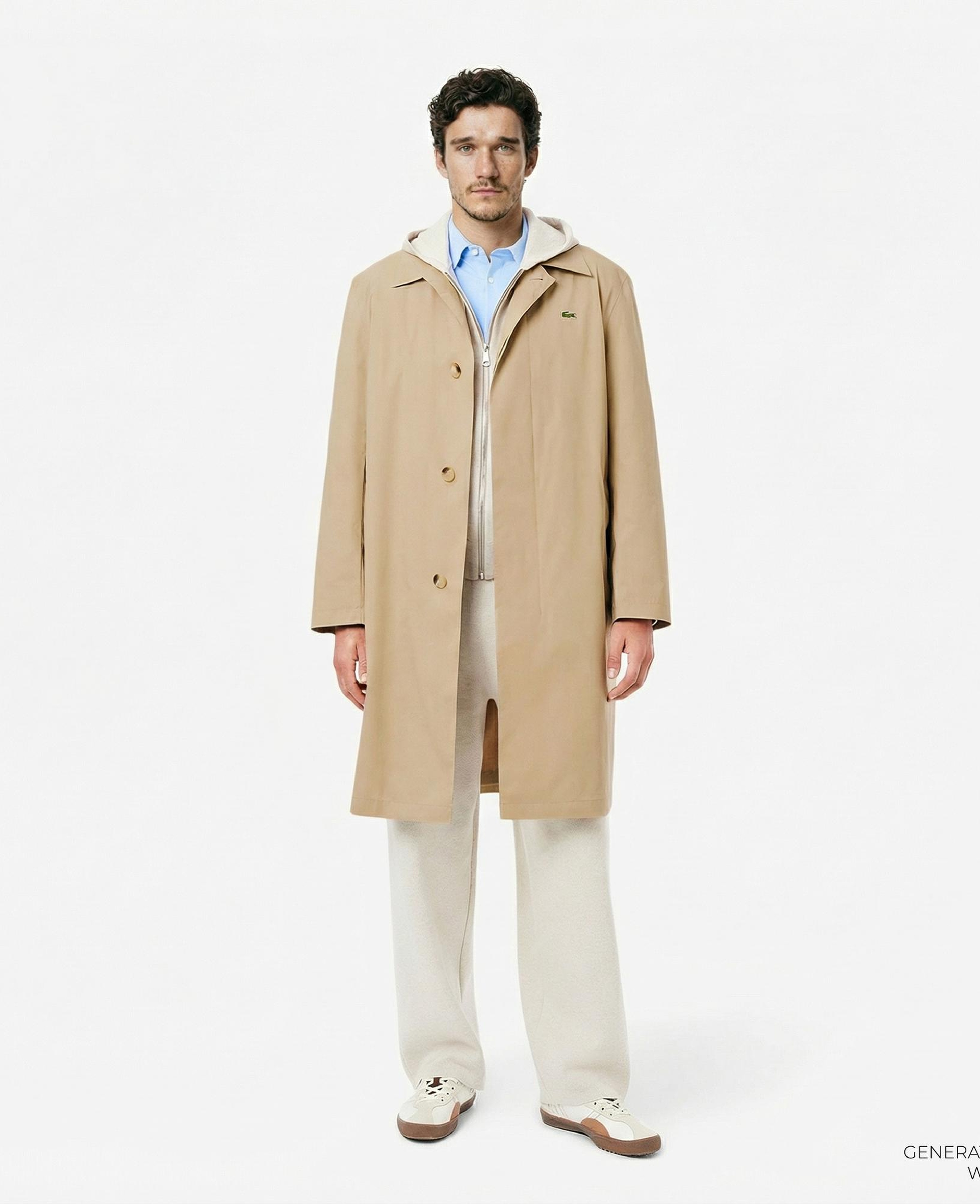 Lacoste Erkek Bej Trençkot