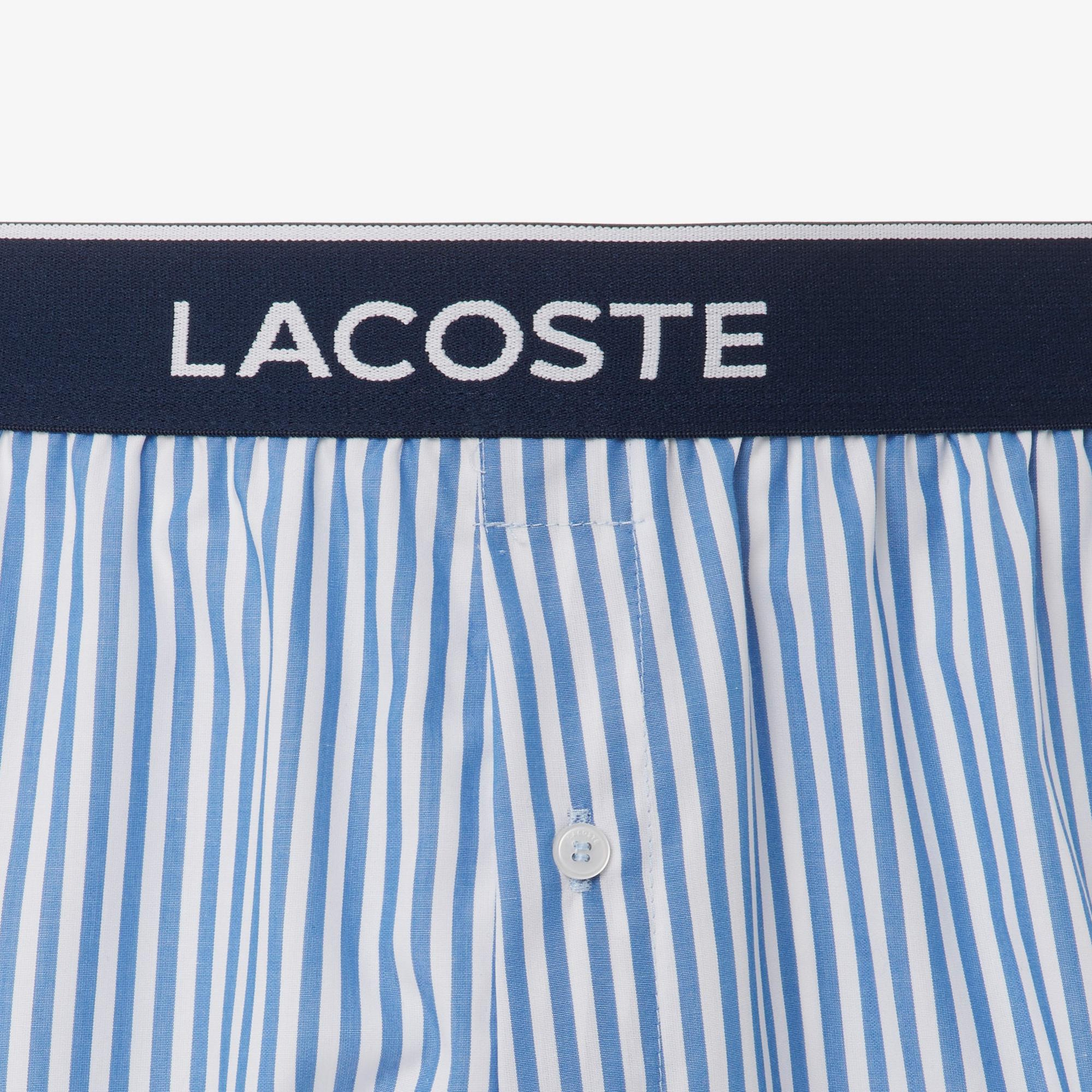 Lacoste Erkek 3'lü Mavi Boxer