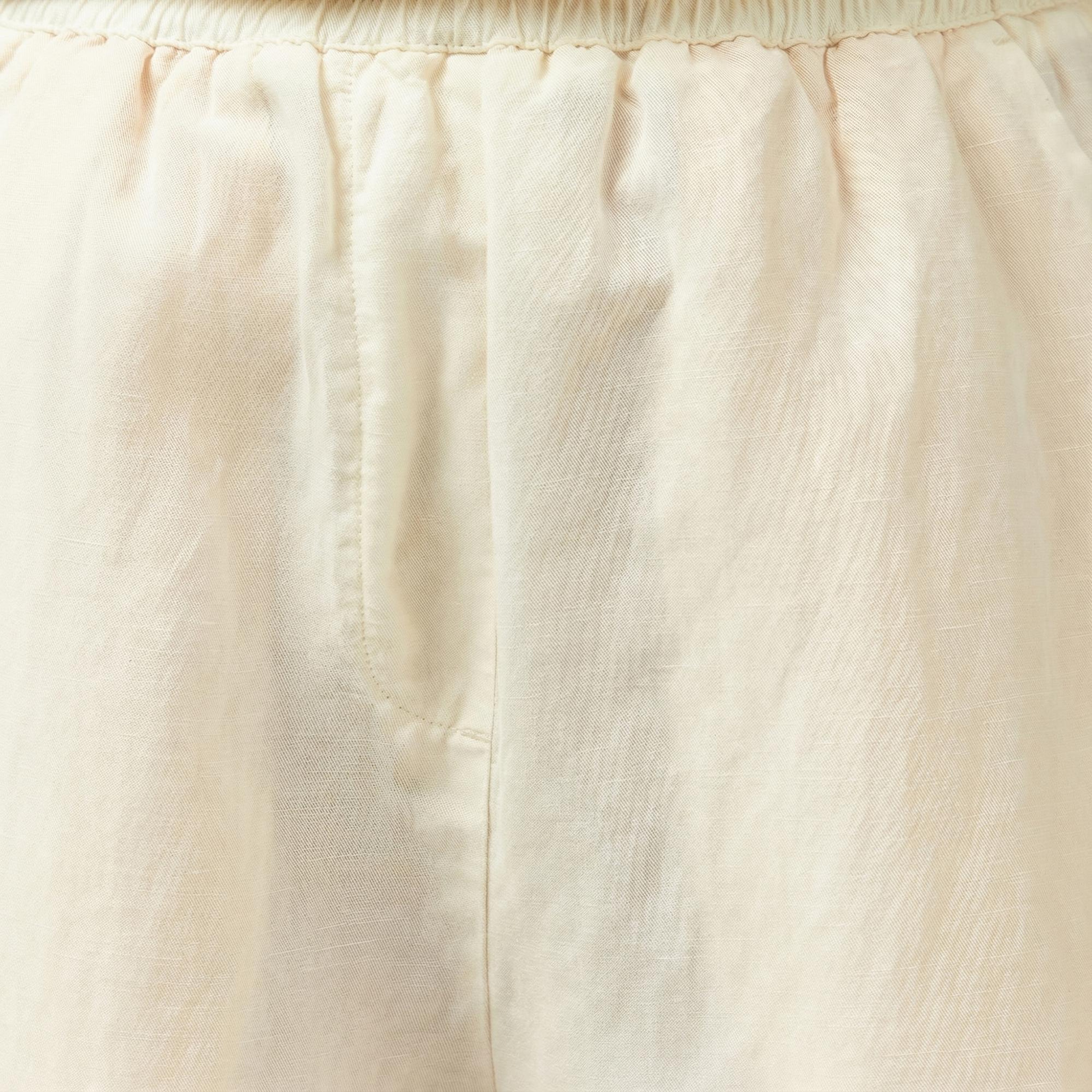 Lacoste Kadın Regular Fit Beyaz Bermuda Şort