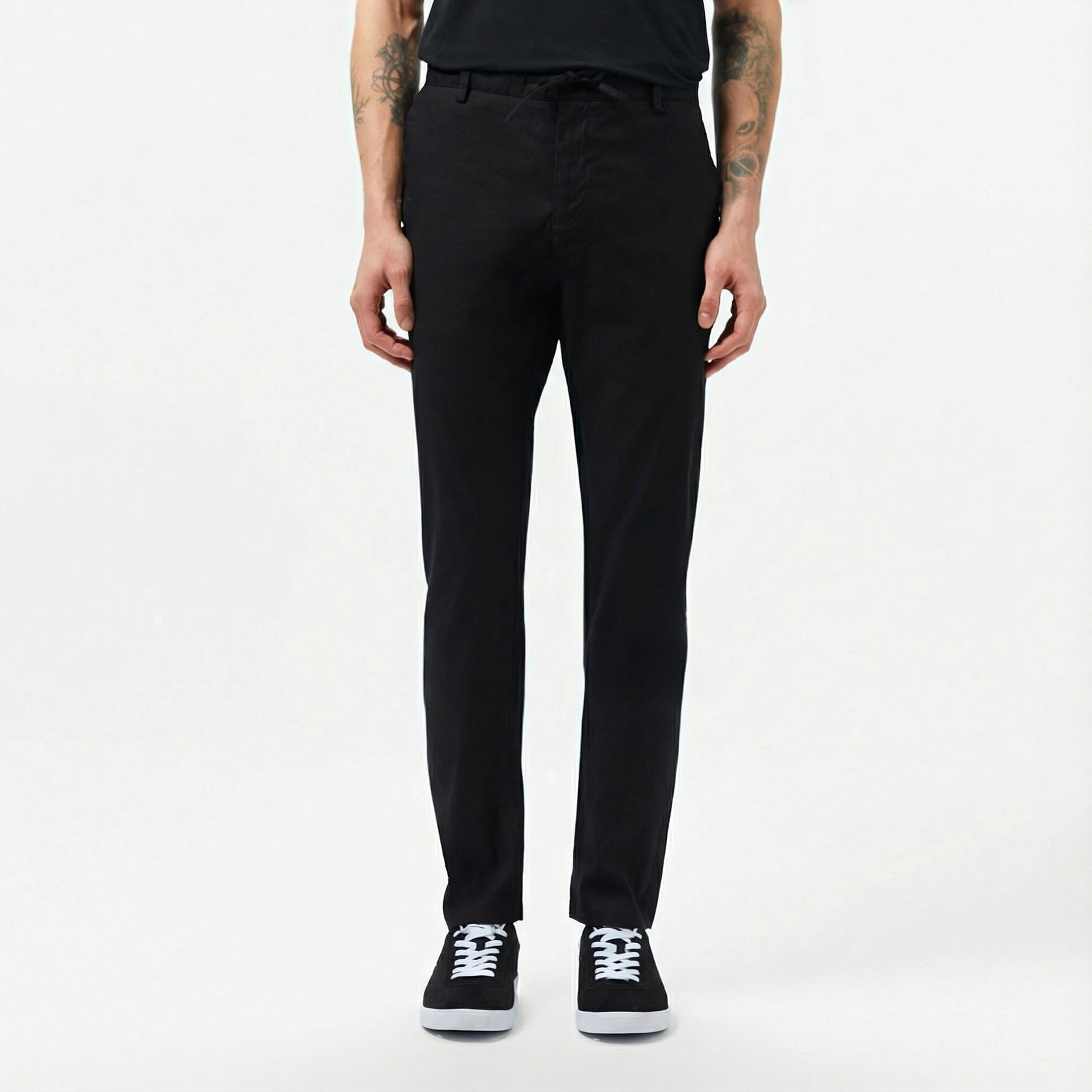 Lacoste Erkek Slim Fit Siyah Pantolon