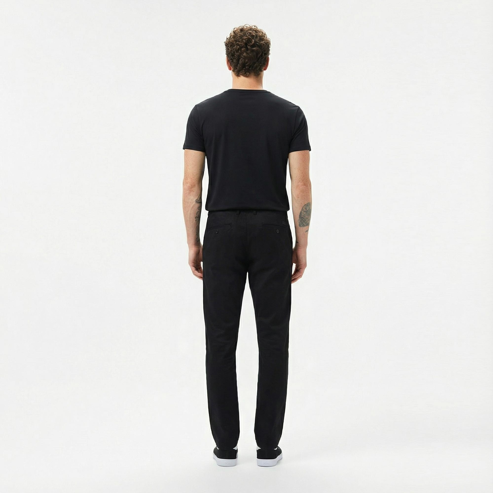 Lacoste Erkek Slim Fit Siyah Pantolon