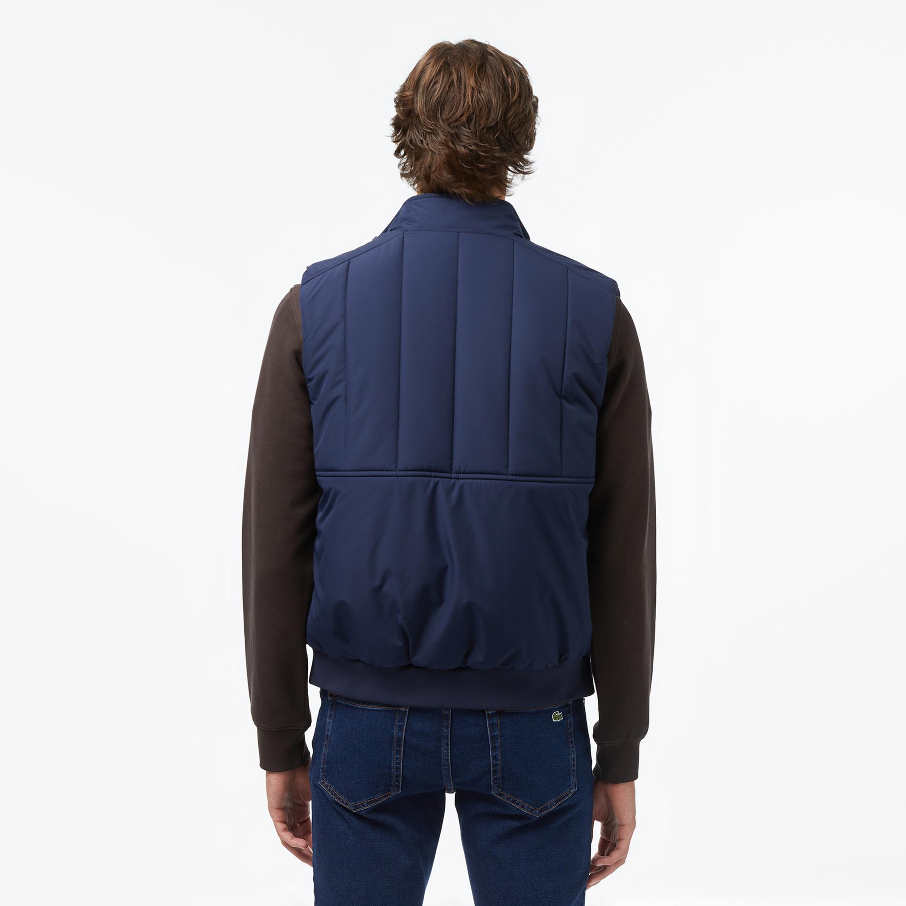 Lacoste Erkek Dik Yaka Lacivert Yelek
