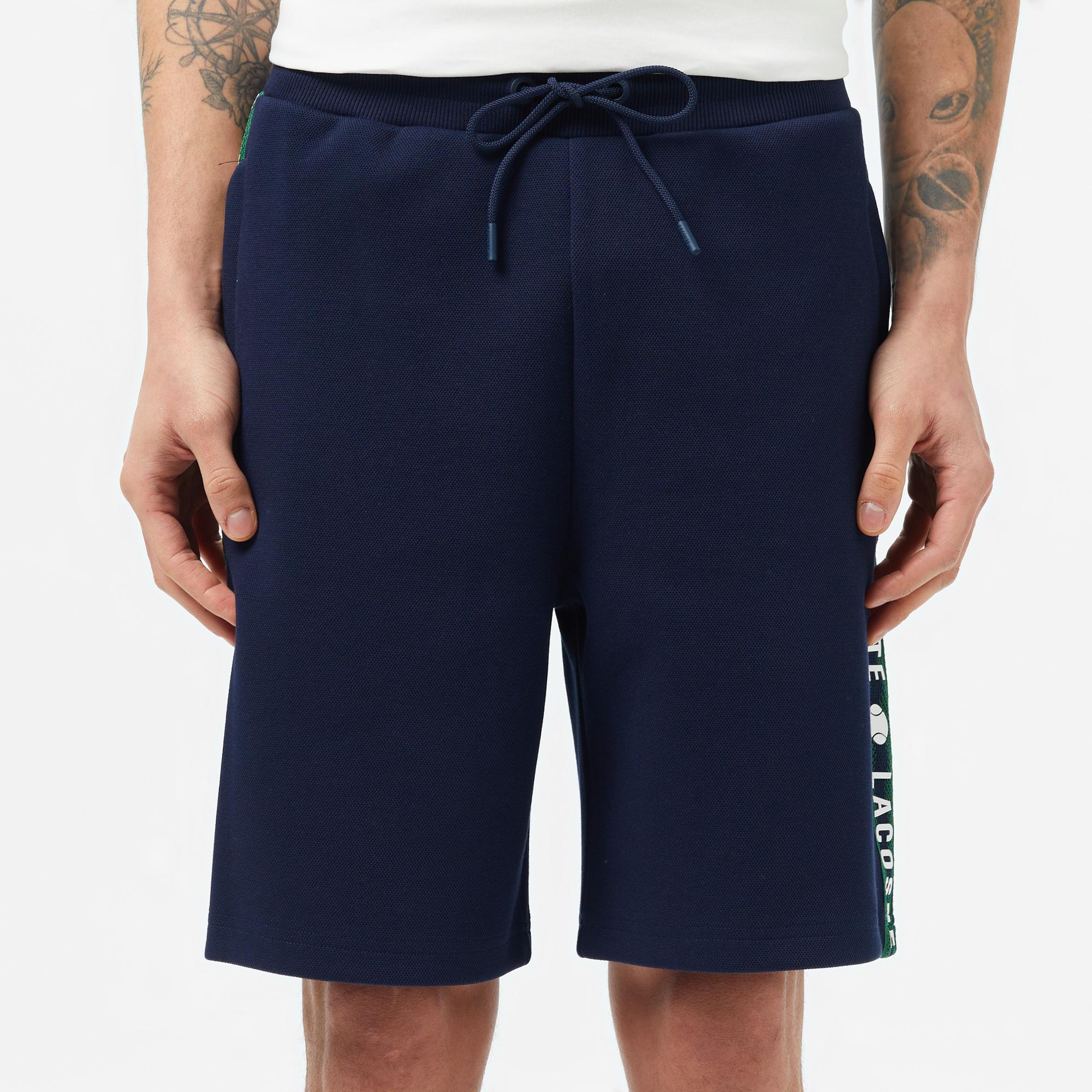 Lacoste Erkek Regular Fit Baskılı Lacivert Şort