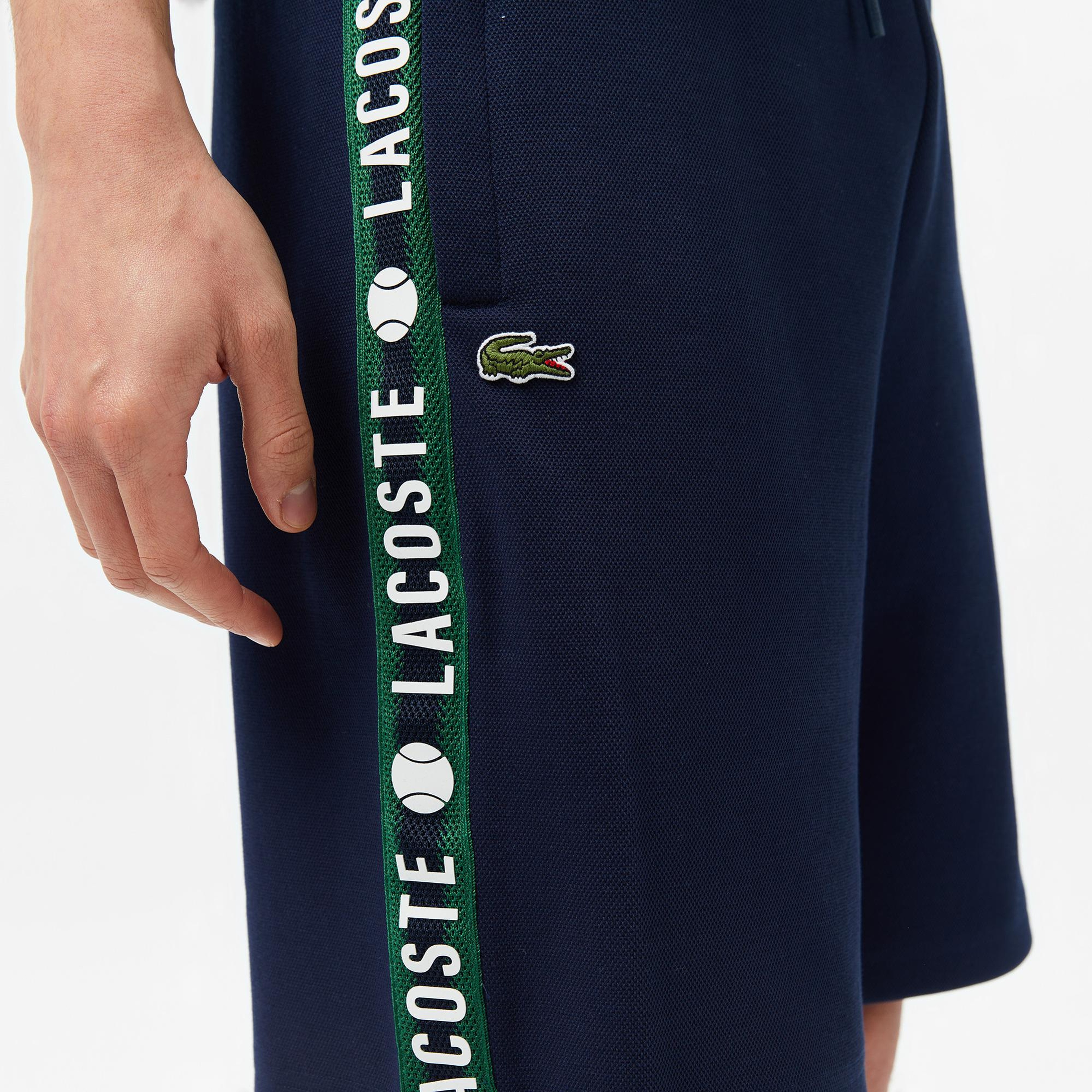 Lacoste Erkek Regular Fit Baskılı Lacivert Şort