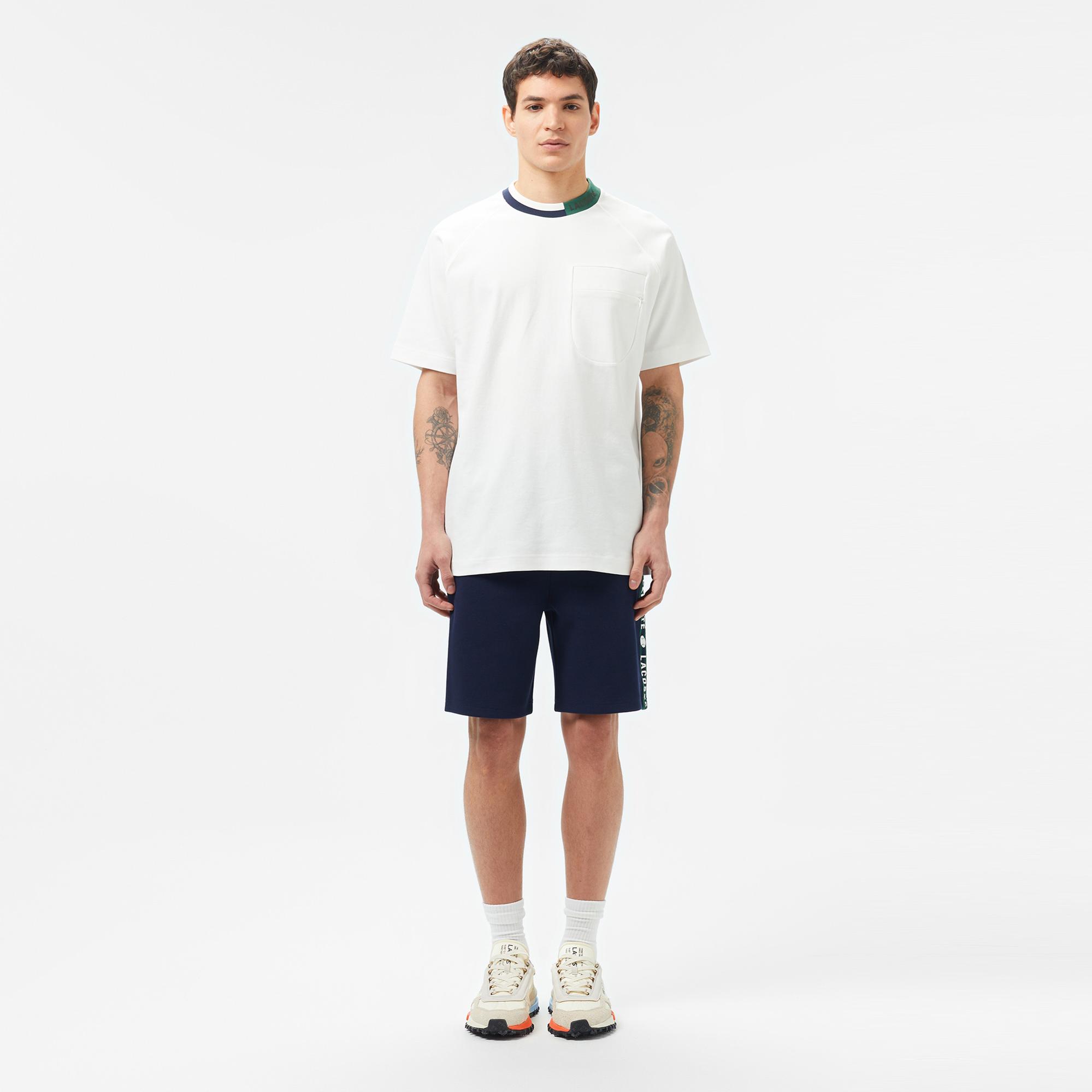 Lacoste Erkek Regular Fit Baskılı Lacivert Şort