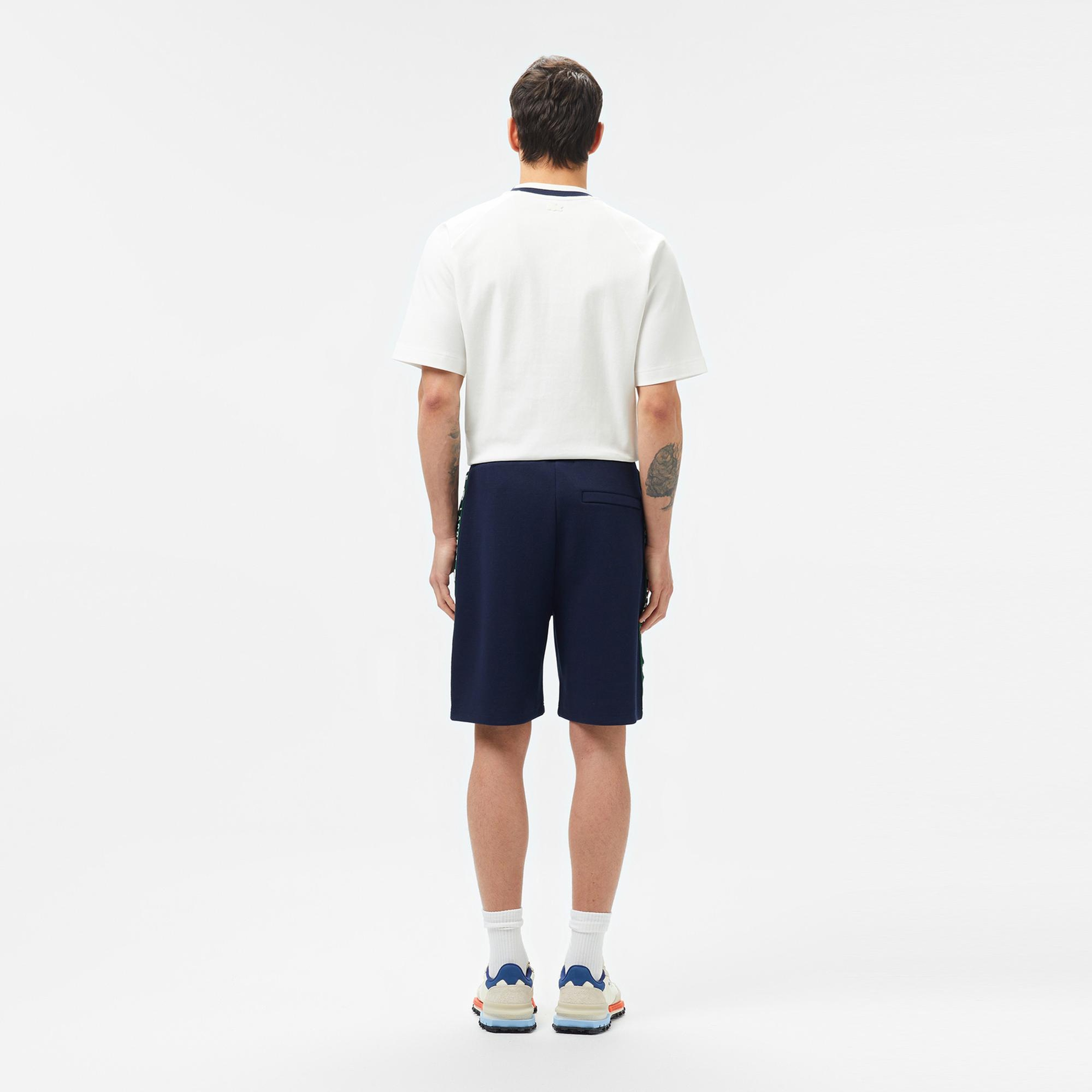 Lacoste Erkek Regular Fit Baskılı Lacivert Şort