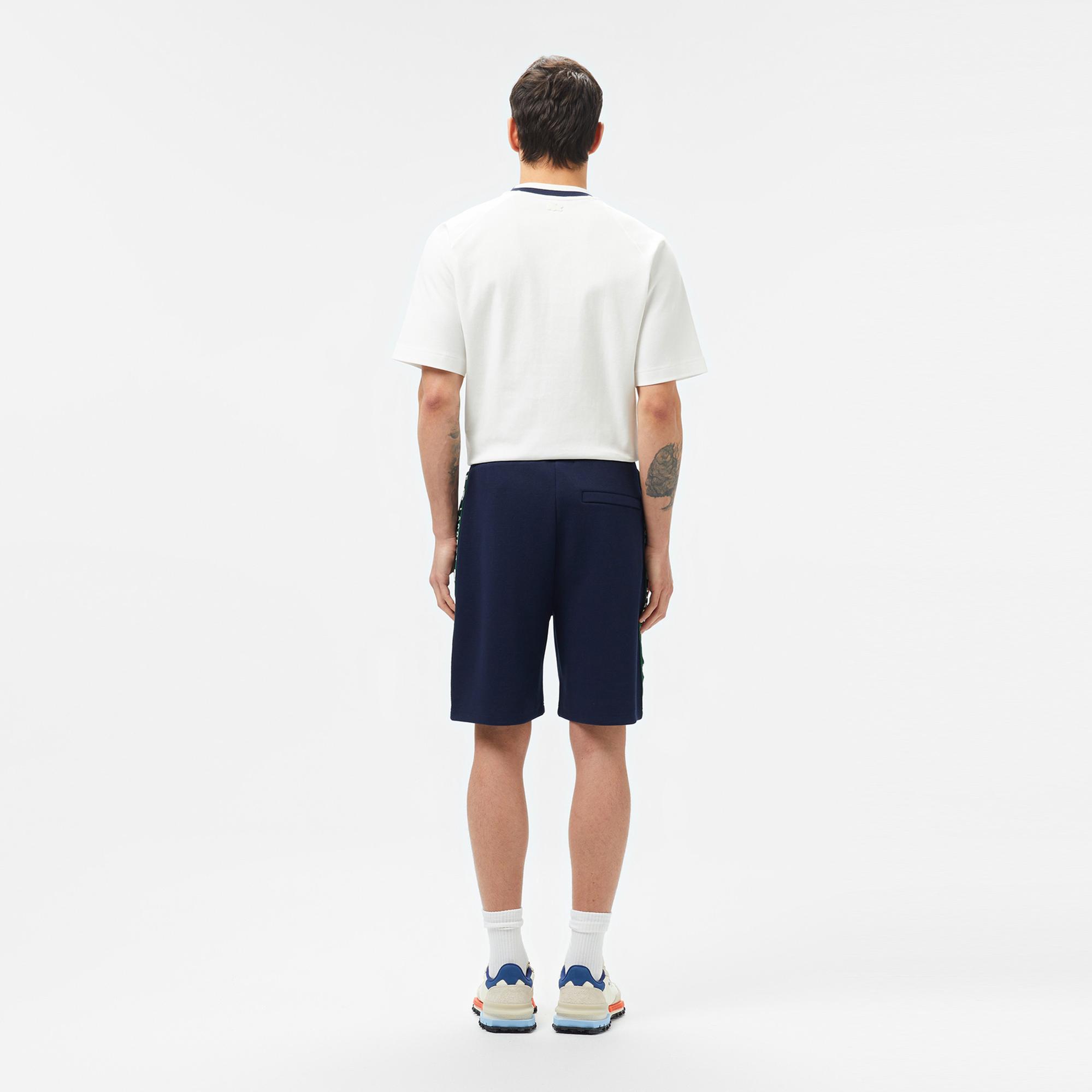 Lacoste Erkek Regular Fit Baskılı Lacivert Şort