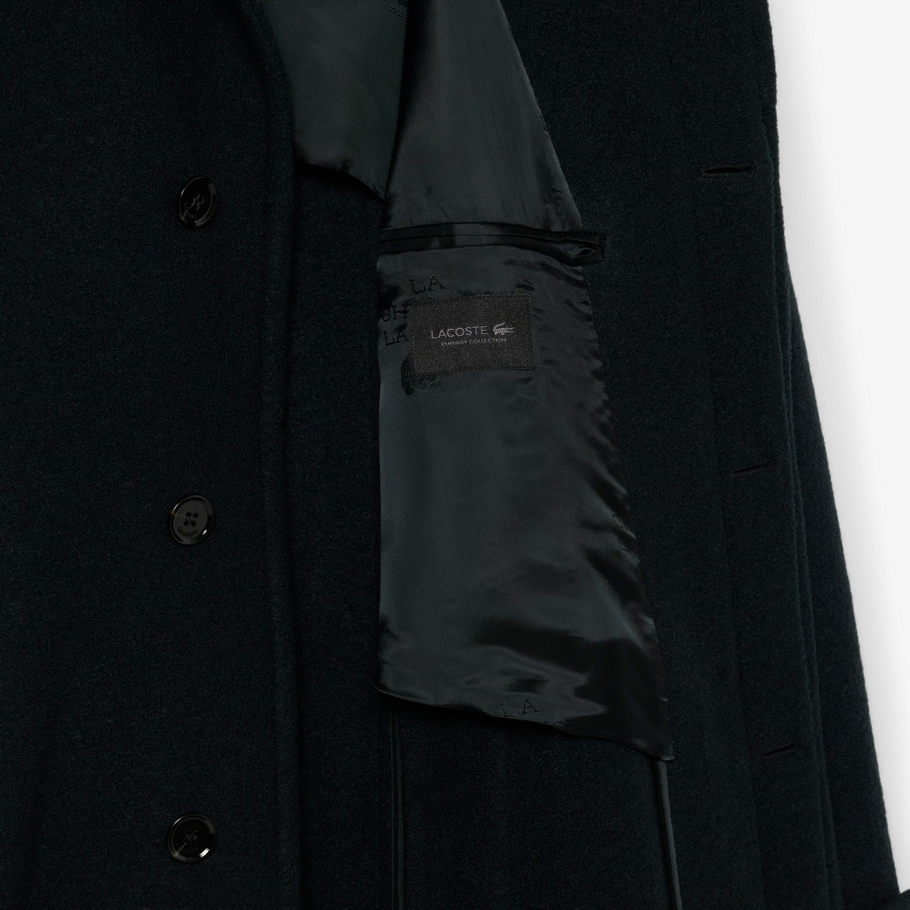 Lacoste Runway Erkek Oversize Fit Yün Haki Kaban